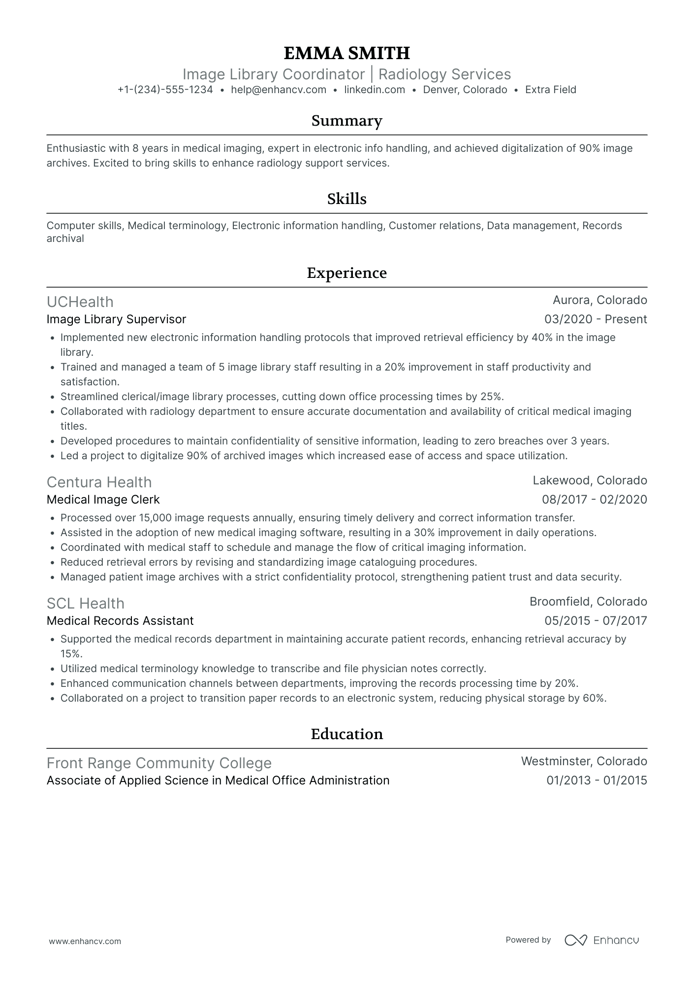 Grad School Library Services Coordinator Resume Example