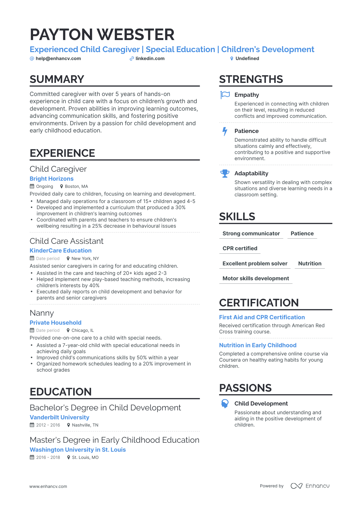 11 Caregiver Resume Examples & Guide for 2023