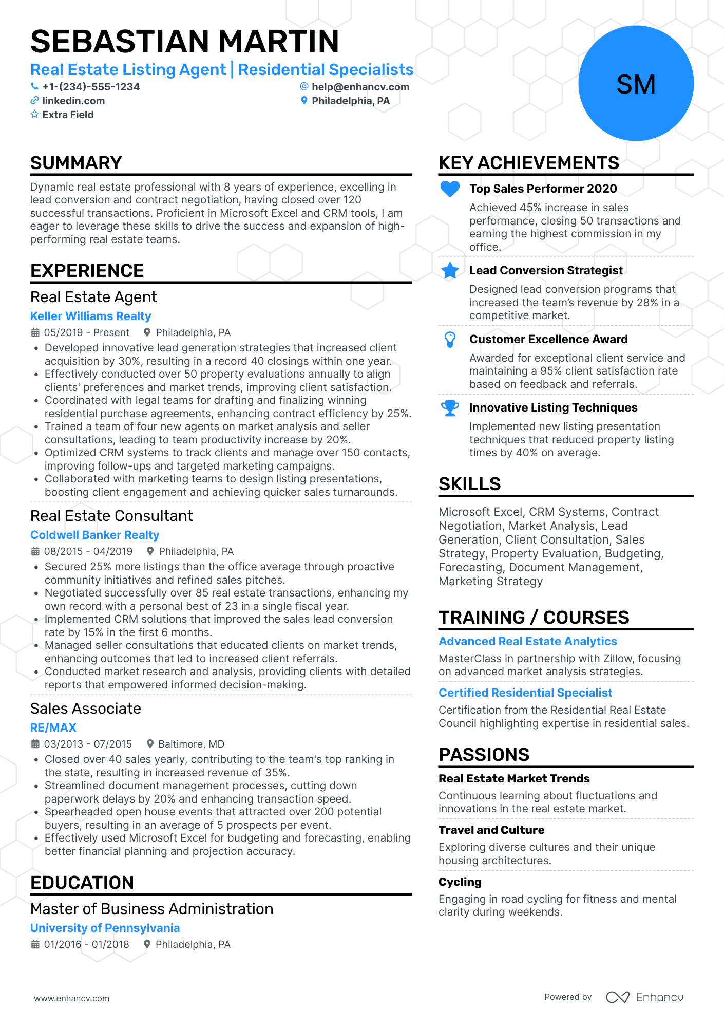 Real Estate Listing Agent Resume Example