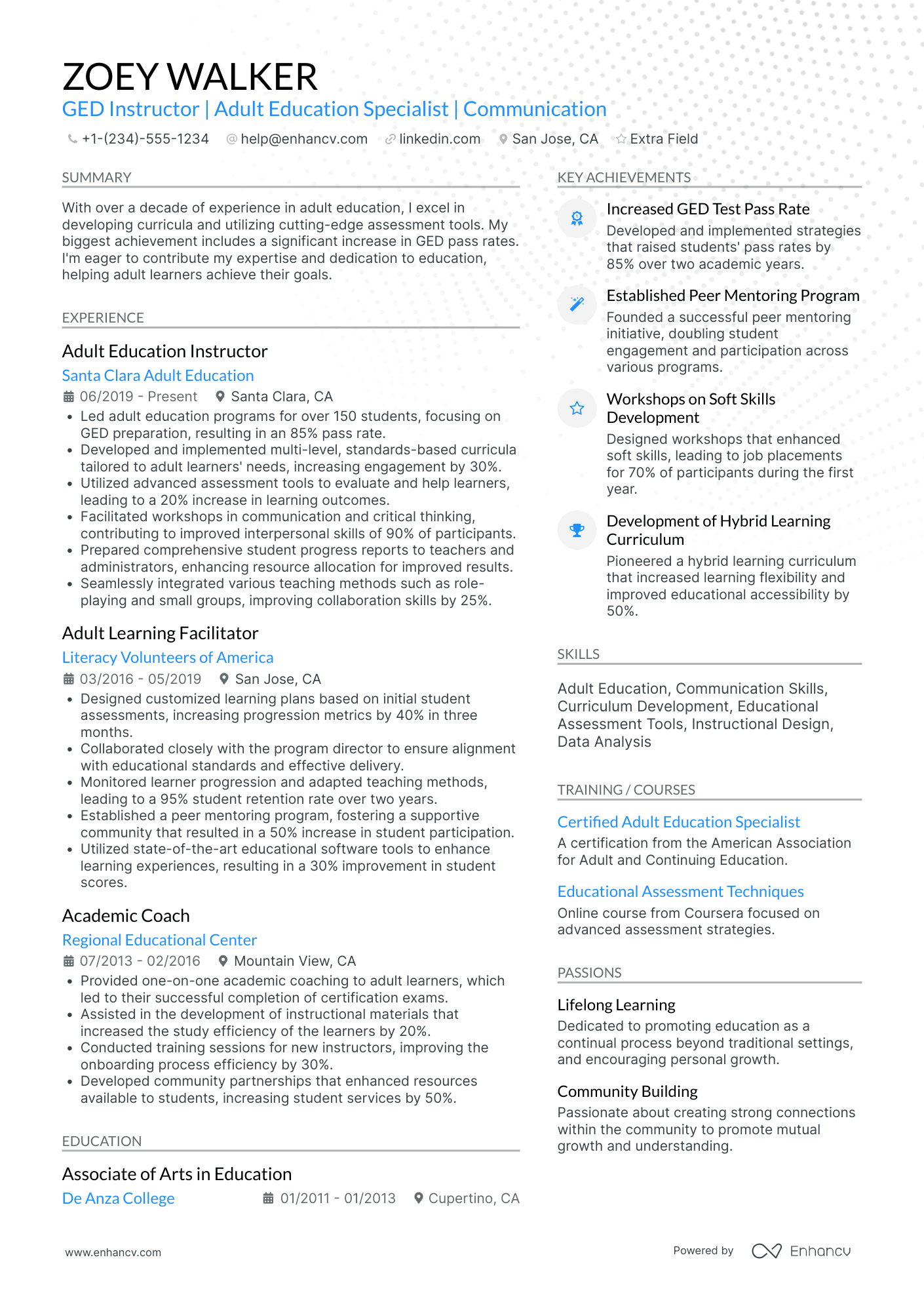 New Teacher Program Director Resume Example