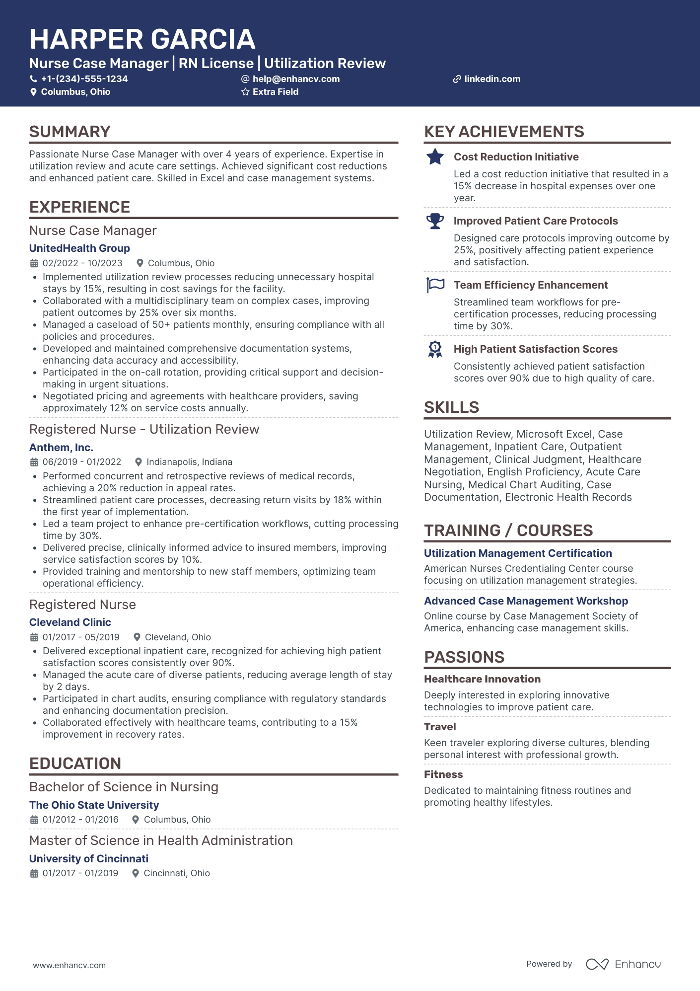 Nurse Case Manager Resume Example