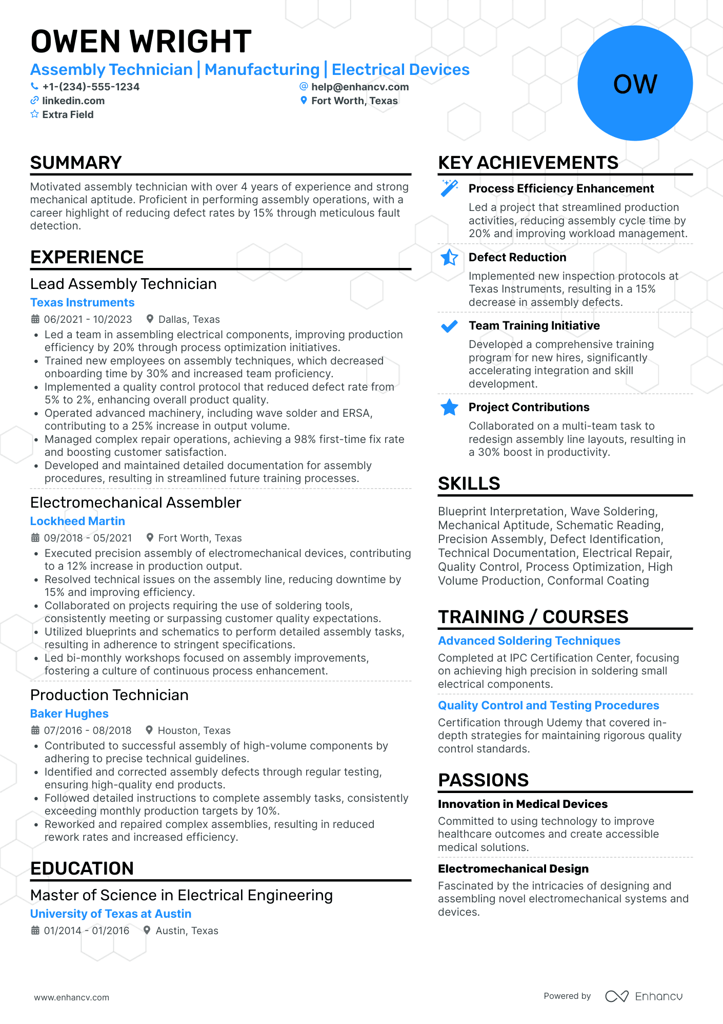 Production Machine Operator Resume Example