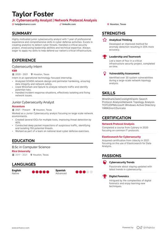 7 Cyber Security Analyst Resume Examples & Guide for 2024