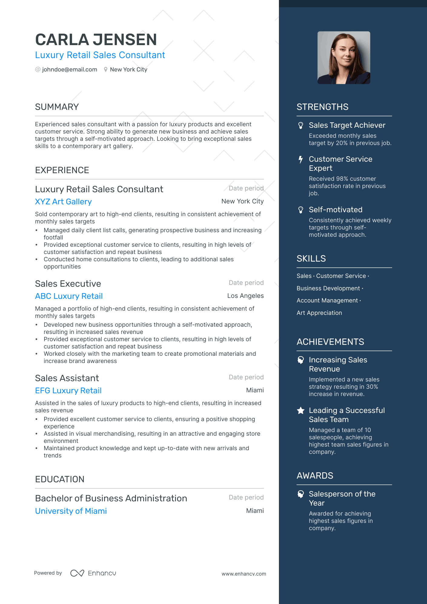 5 Sales Consultant Resume Examples & Guide for 2024