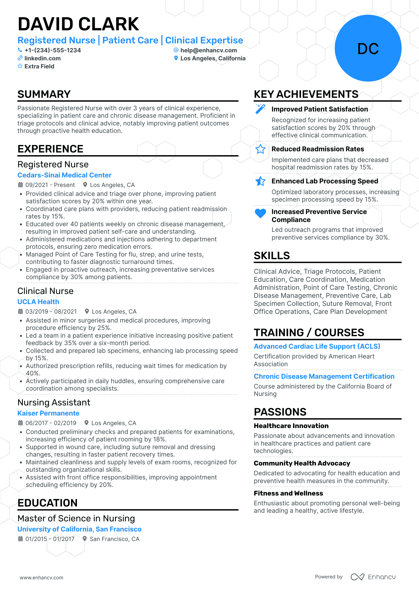 Pediatric Travel Nurse Resume Example