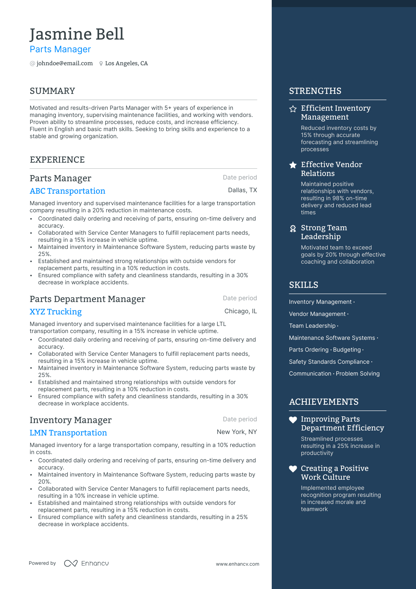 3 Factory Worker Resume Examples & Guide for 2024