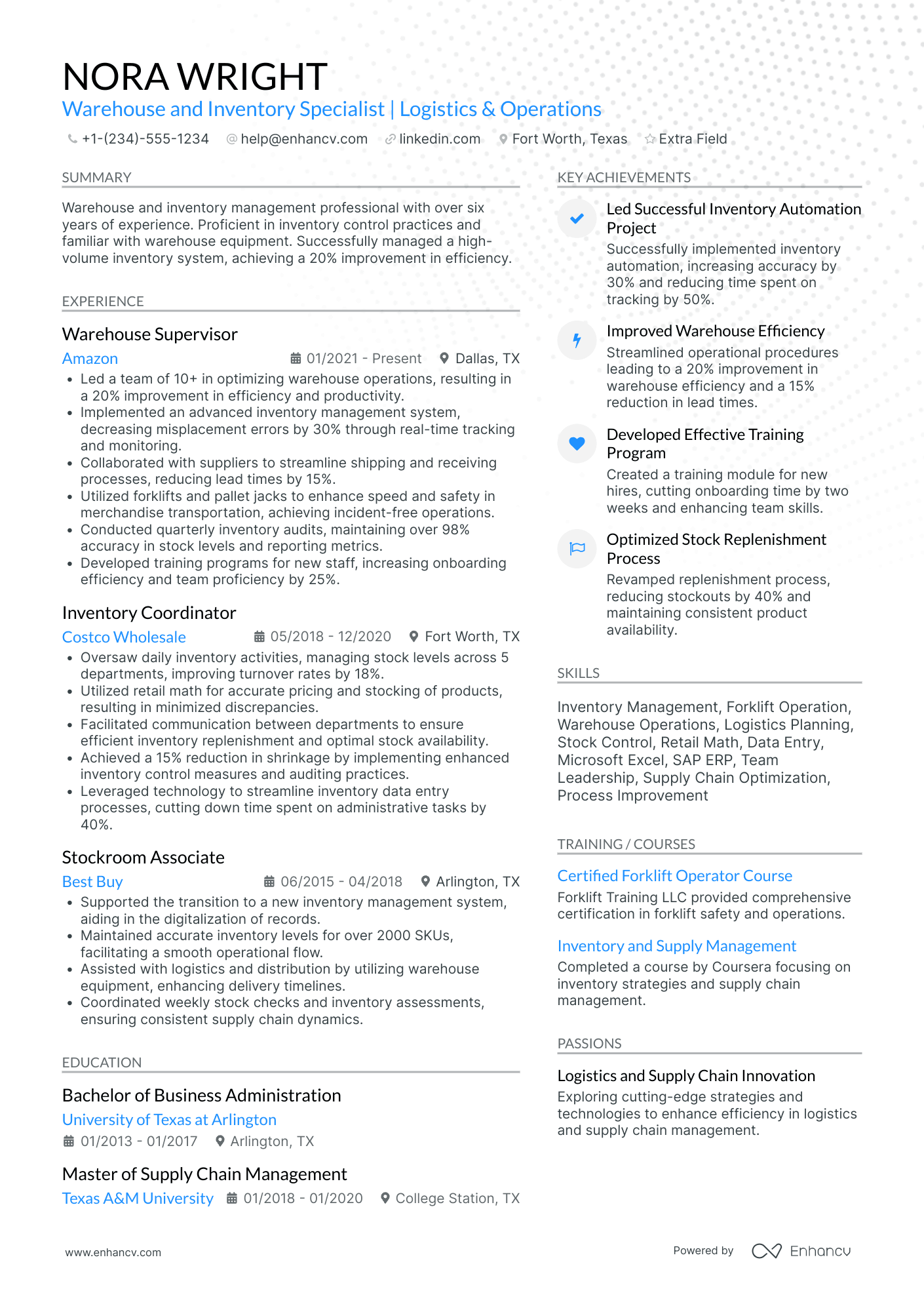 Retail Stocker Resume Example