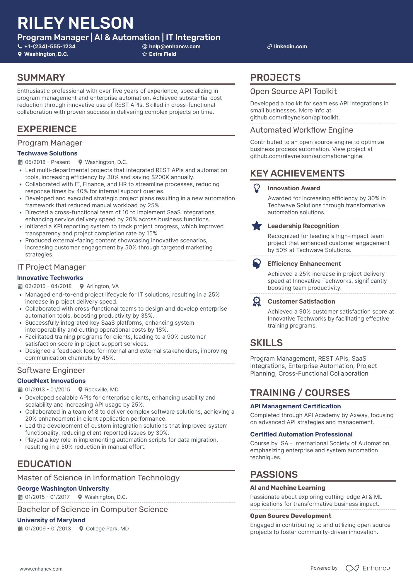 Tech Evangelist Resume Example