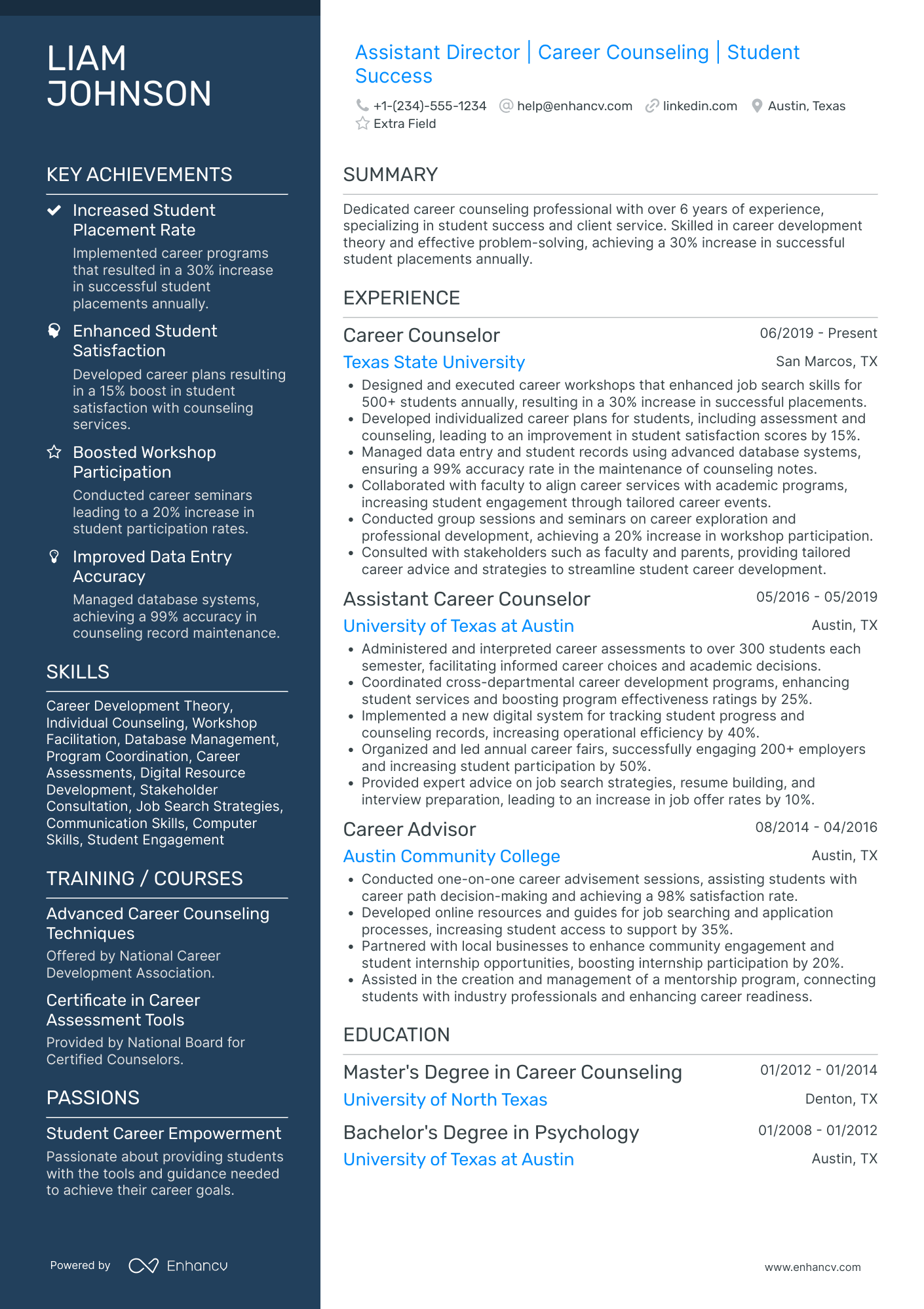 Career Change Director Resume Example