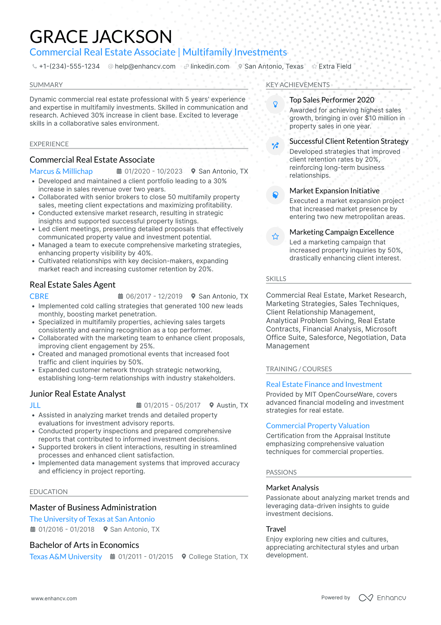 Aircraft Broker Resume Example