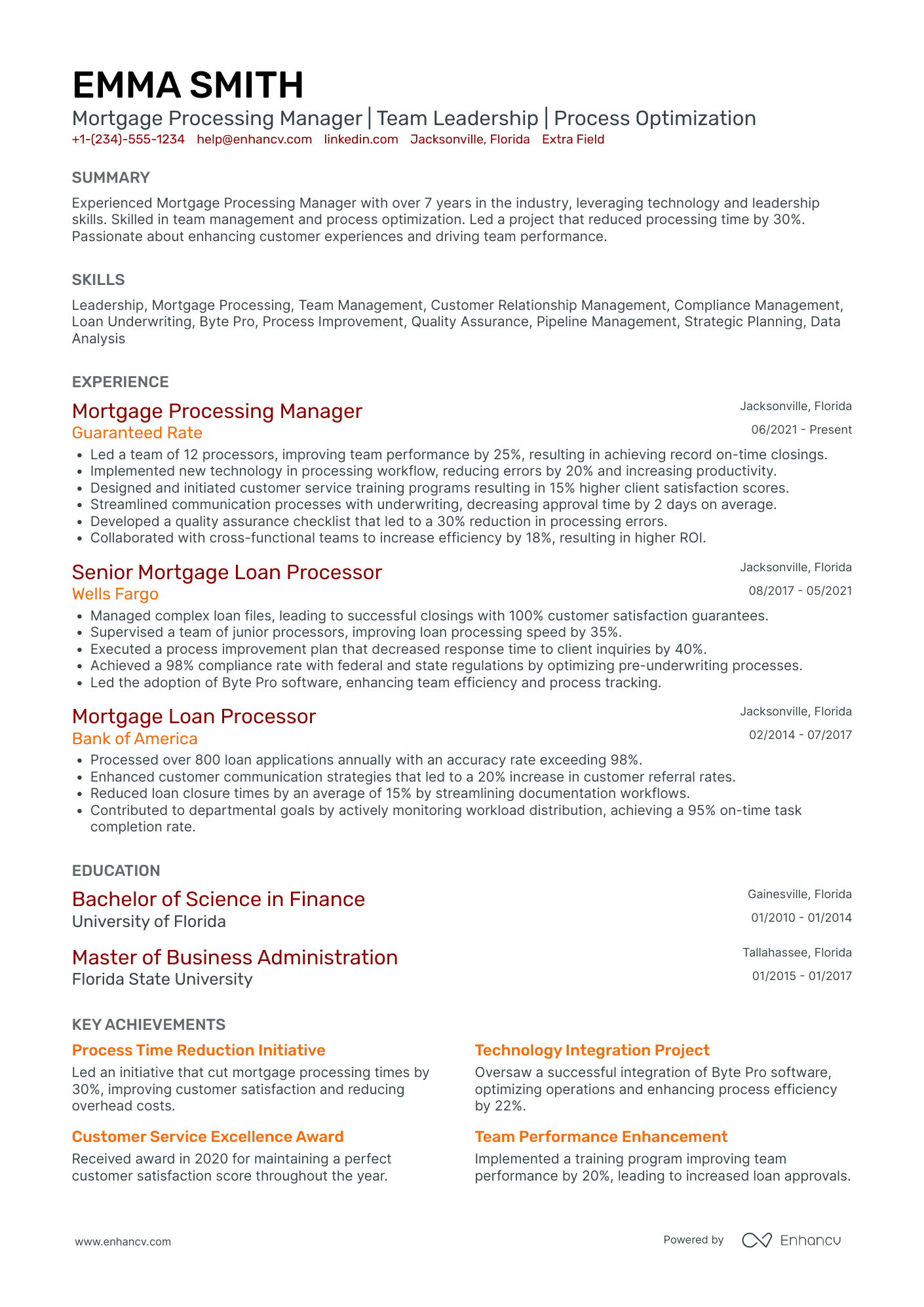 Mortgage Broker Associate Resume Example