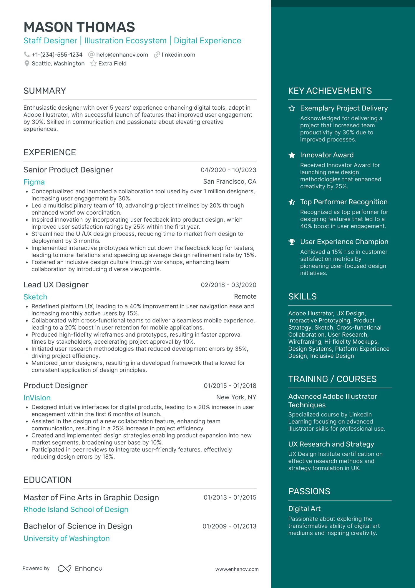 Fashion Illustrator Resume Example