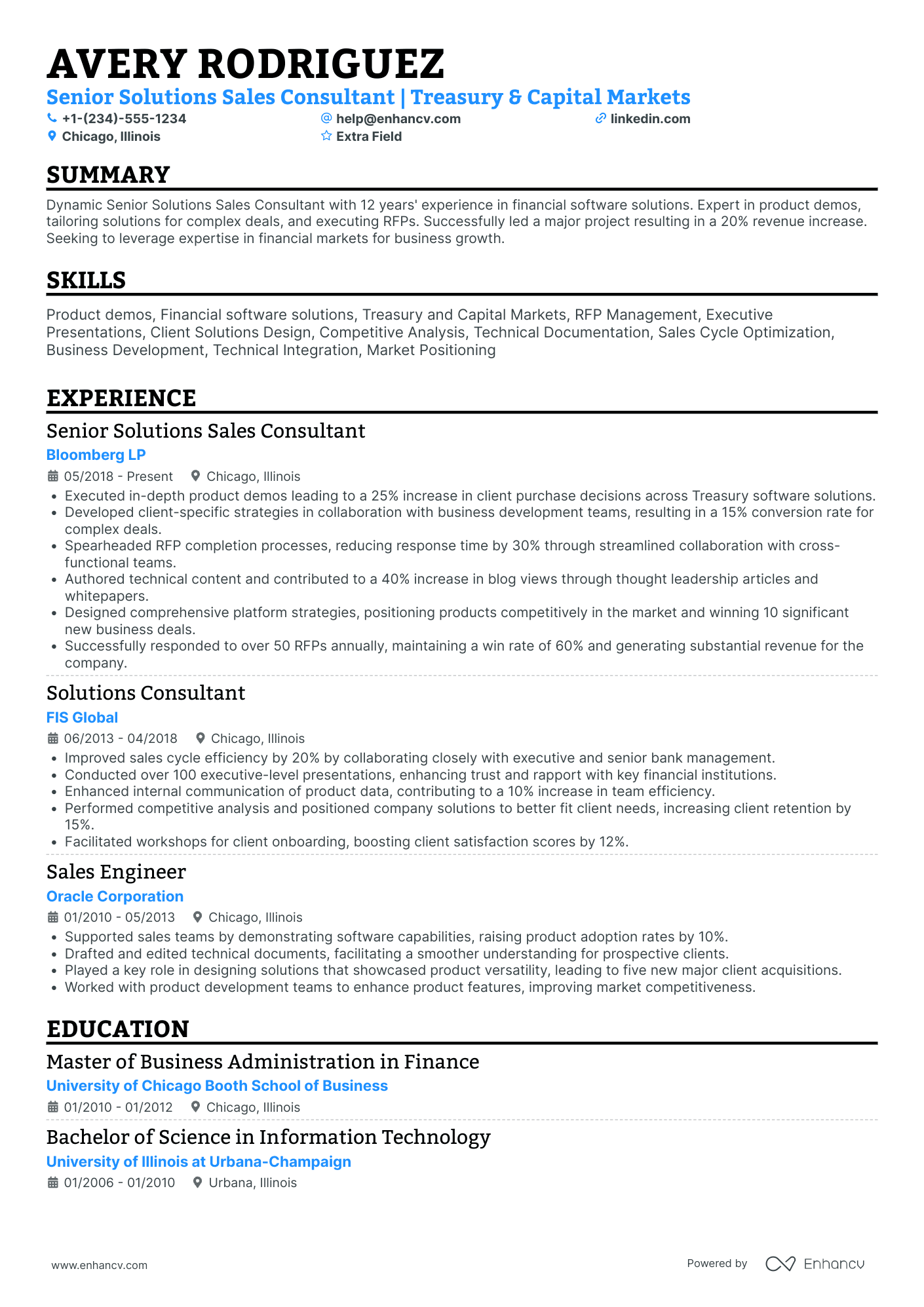 Hardware Sales Consultant Resume Example