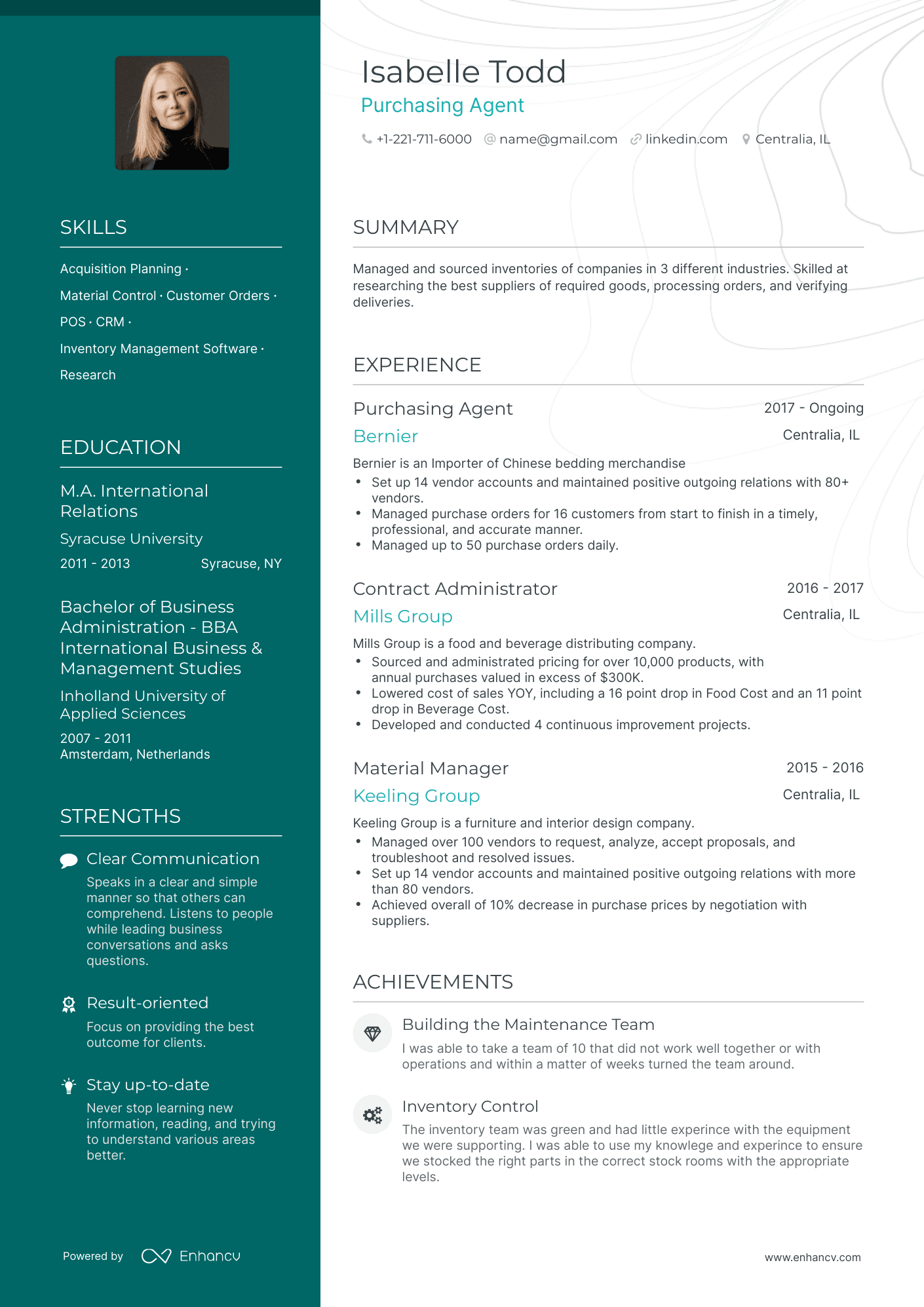 3 Purchase Manager Resume Examples & Guide for 2023