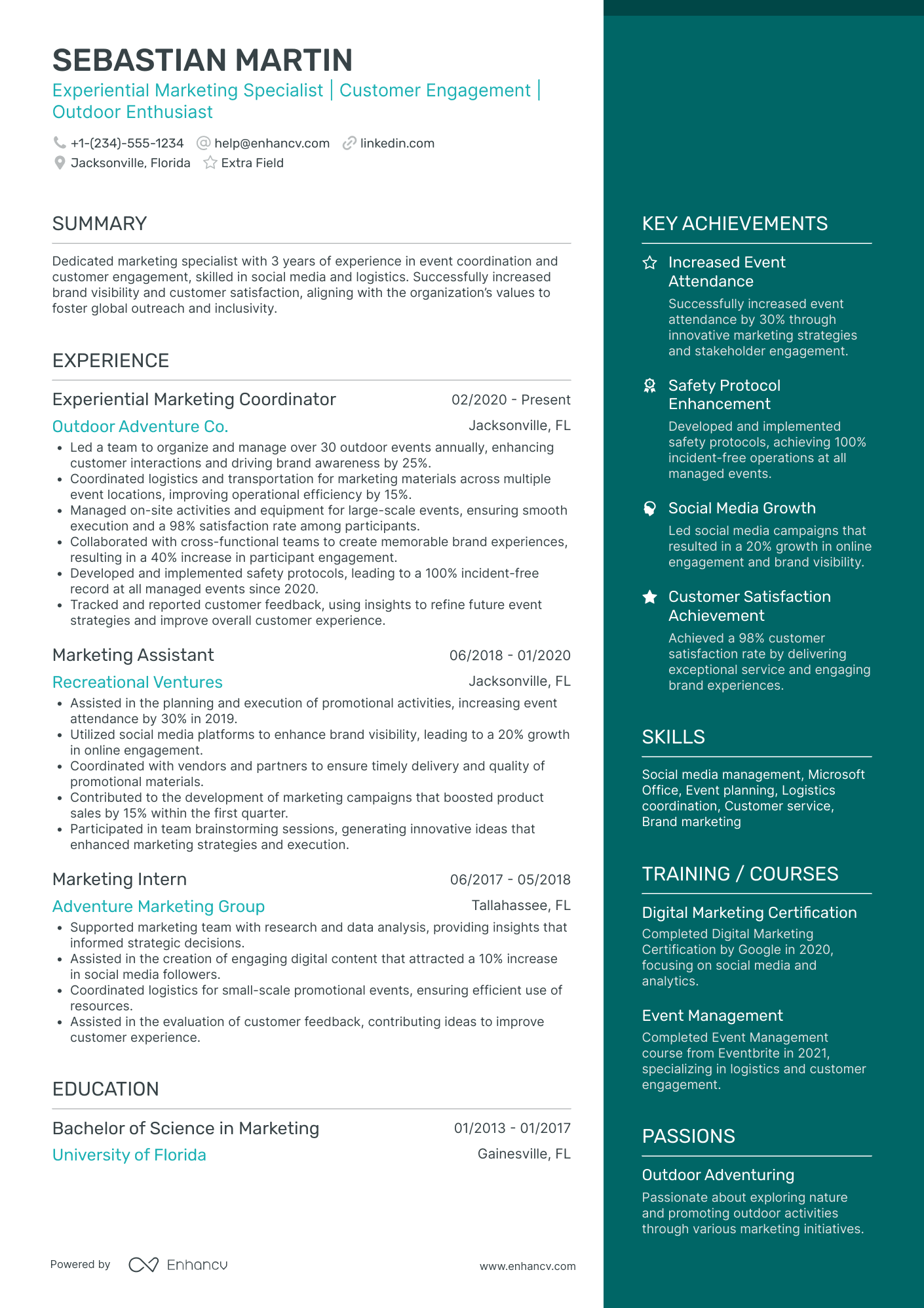 Junior Marketing Assistant Resume Example