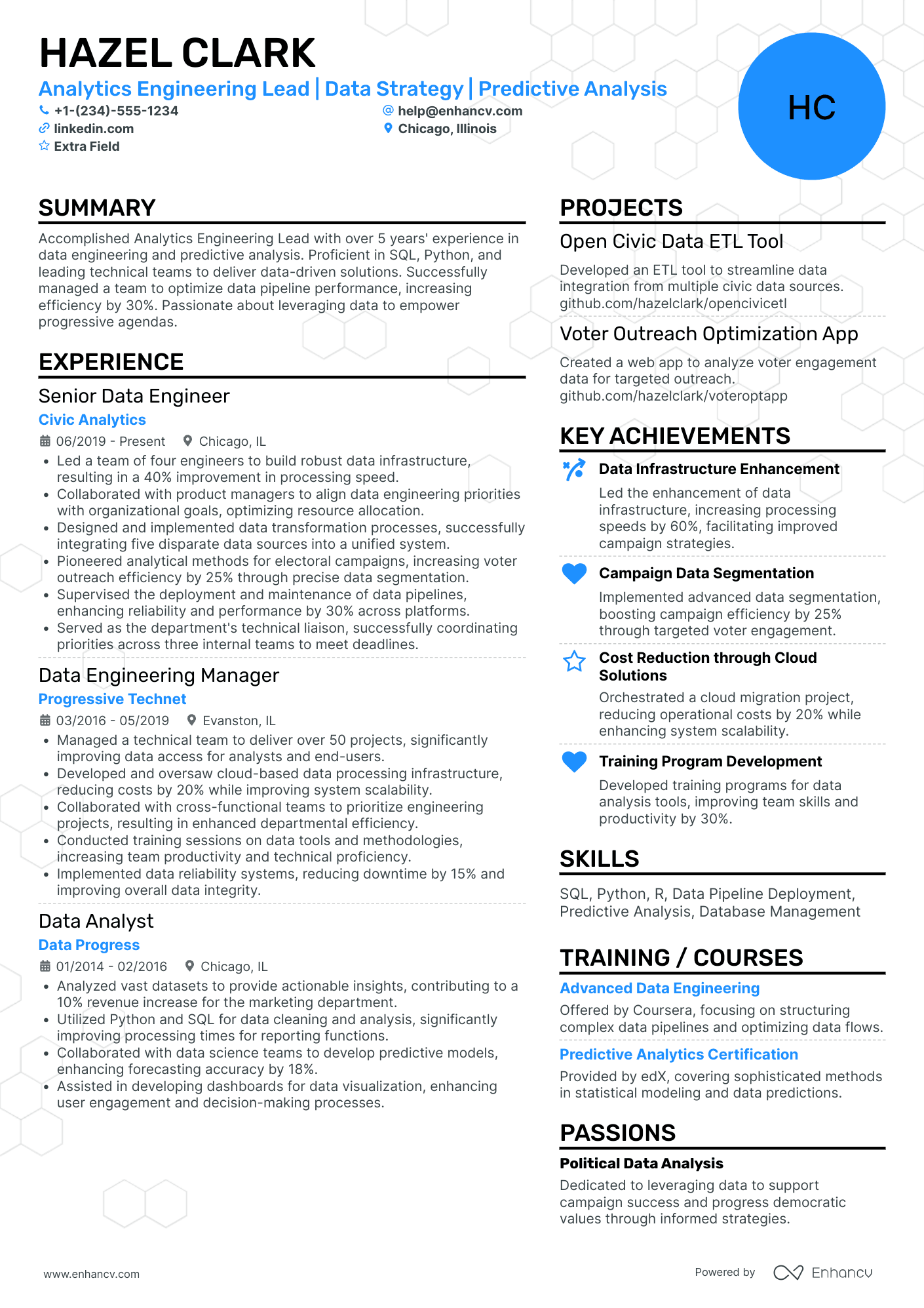 Database Engineer Analyst Resume Example