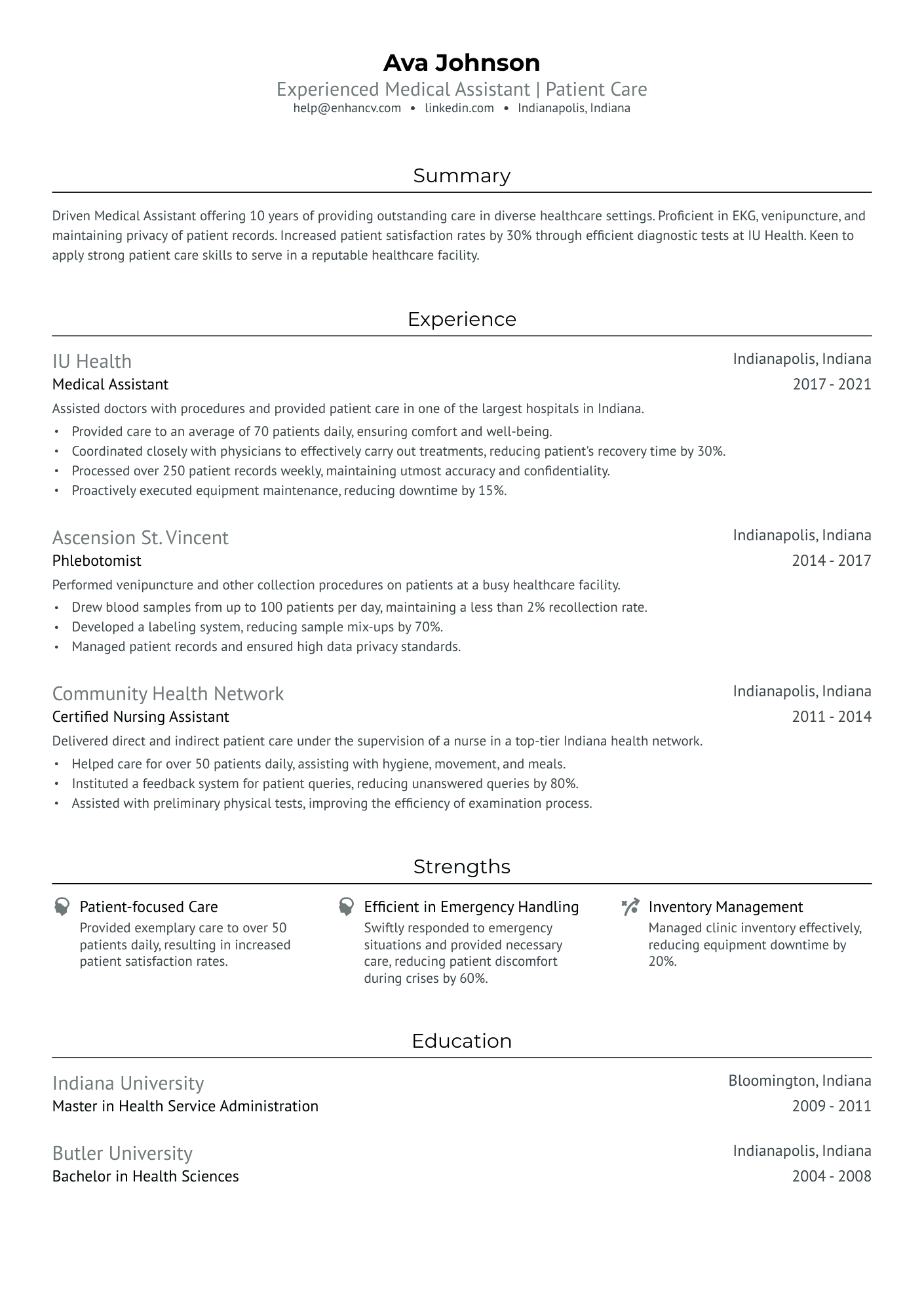 Red Cross Phlebotomist Resume Example