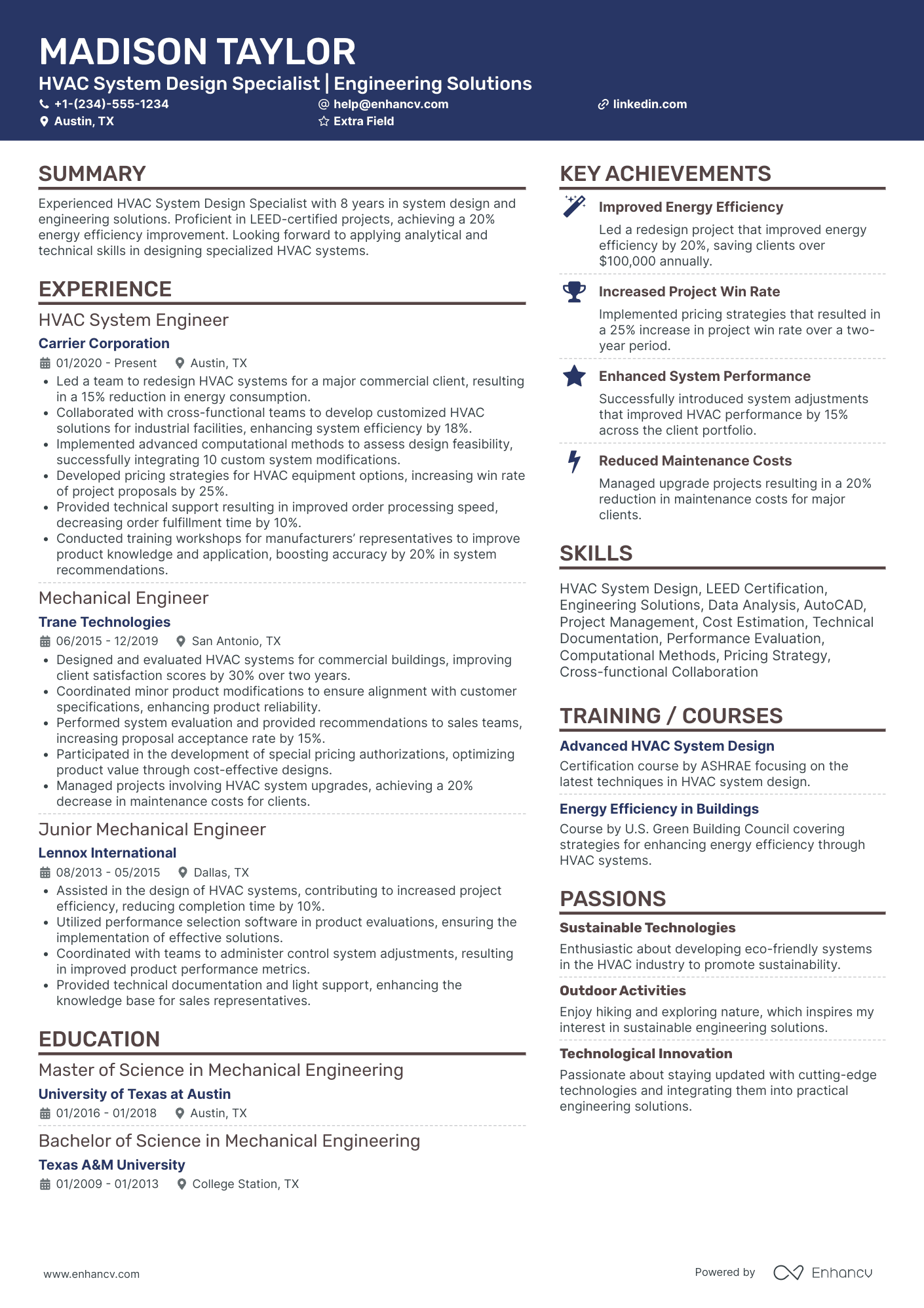 Sales Application Engineer Resume Example