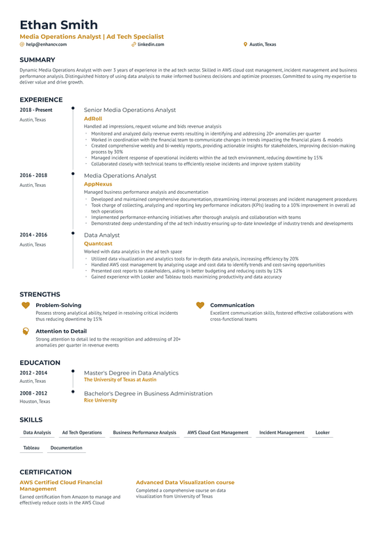 AWS Cloud Practitioner Resume Resume Example