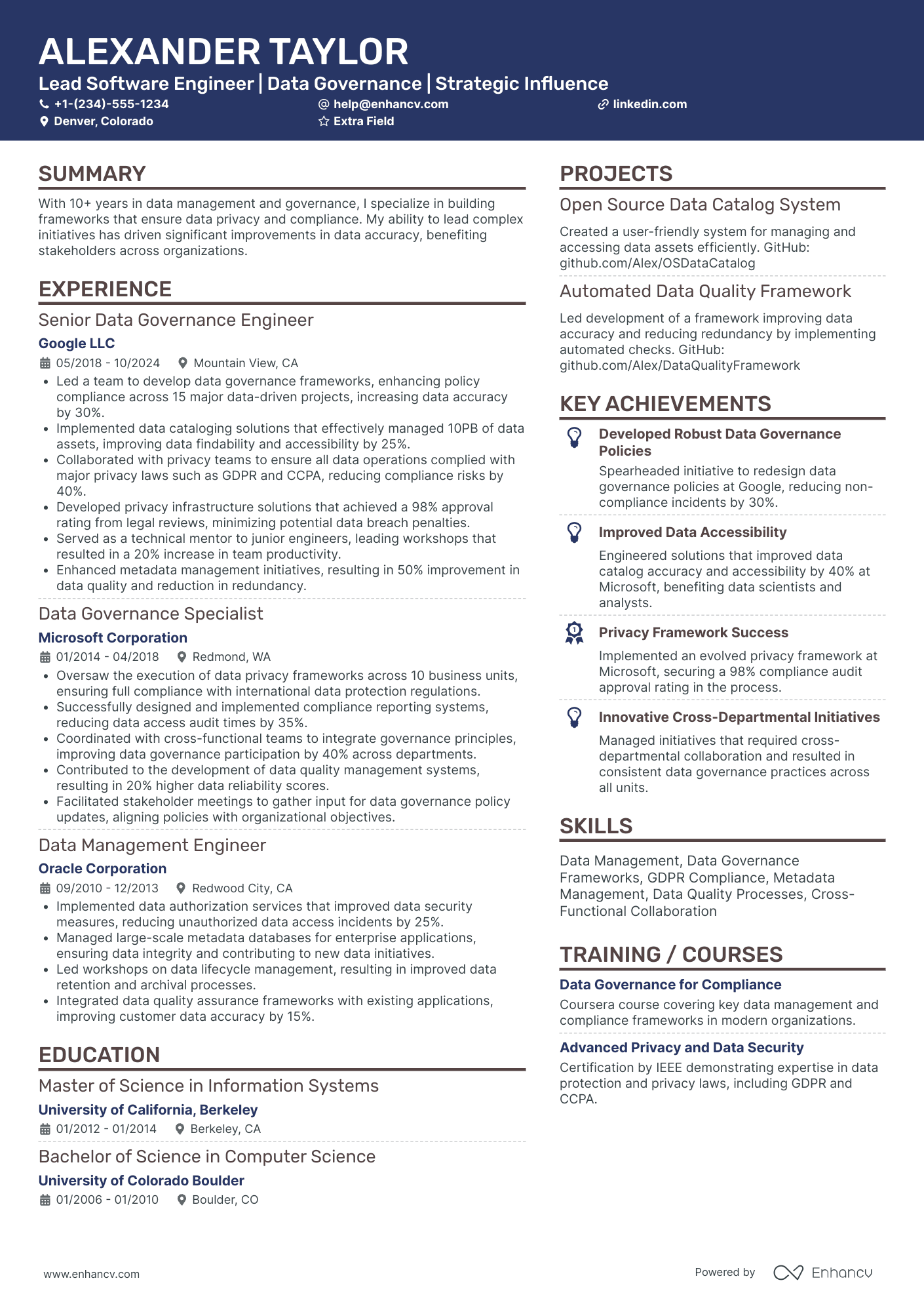 Apple Software Engineer Resume Example