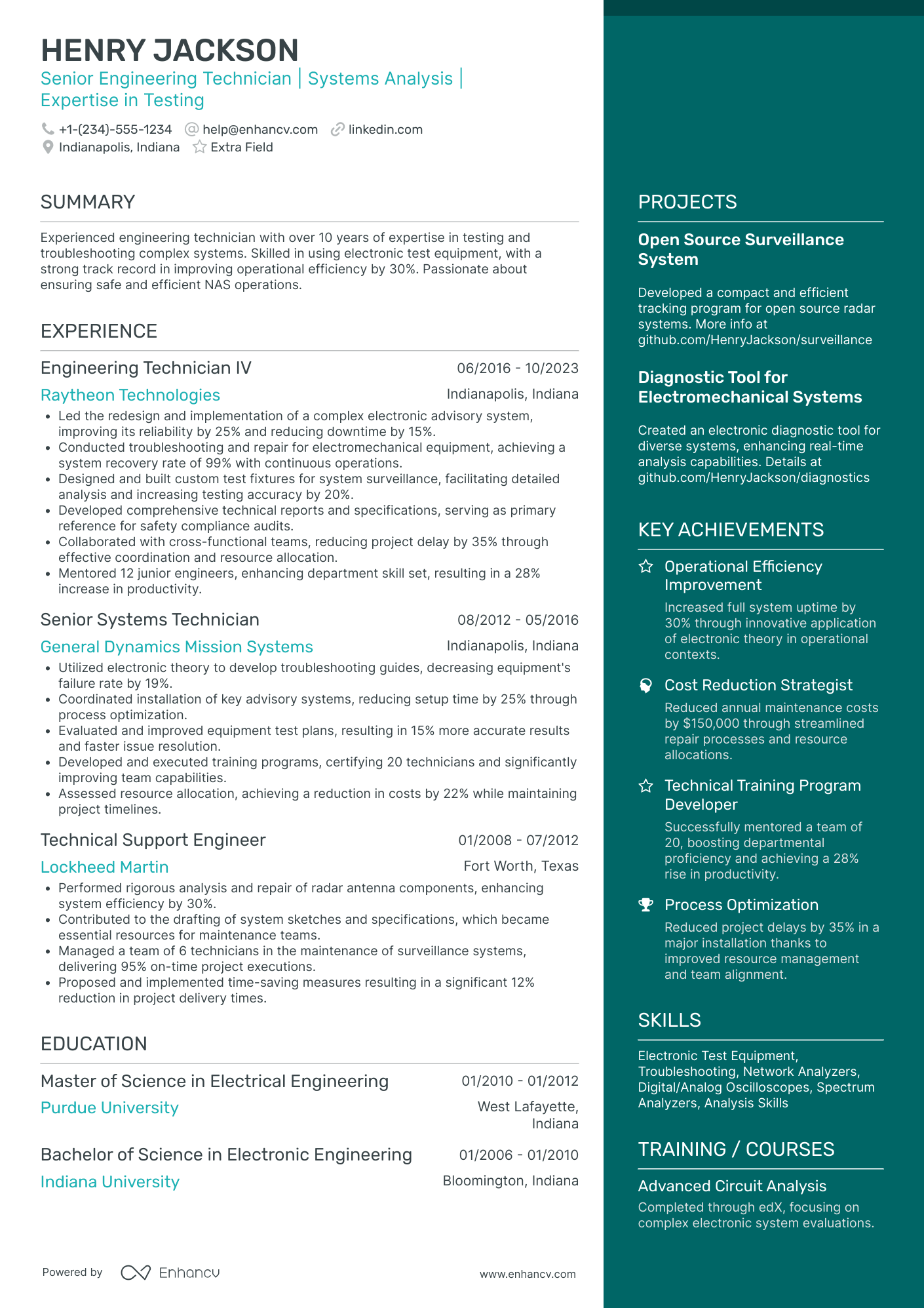 Senior Social Engineering Specialist Resume Example