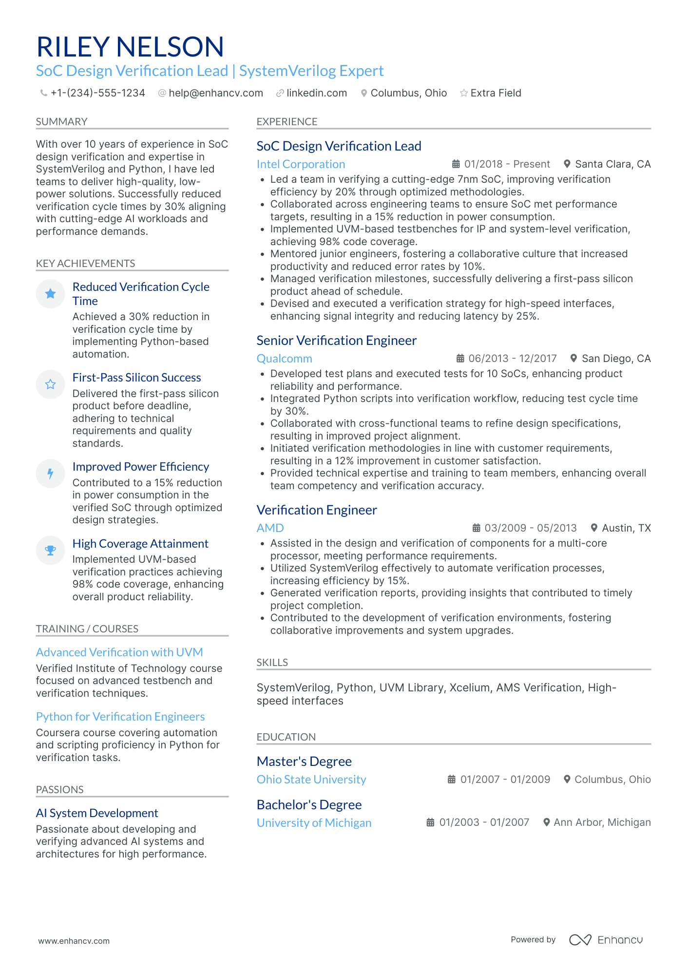 Startup Mentor Resume Example