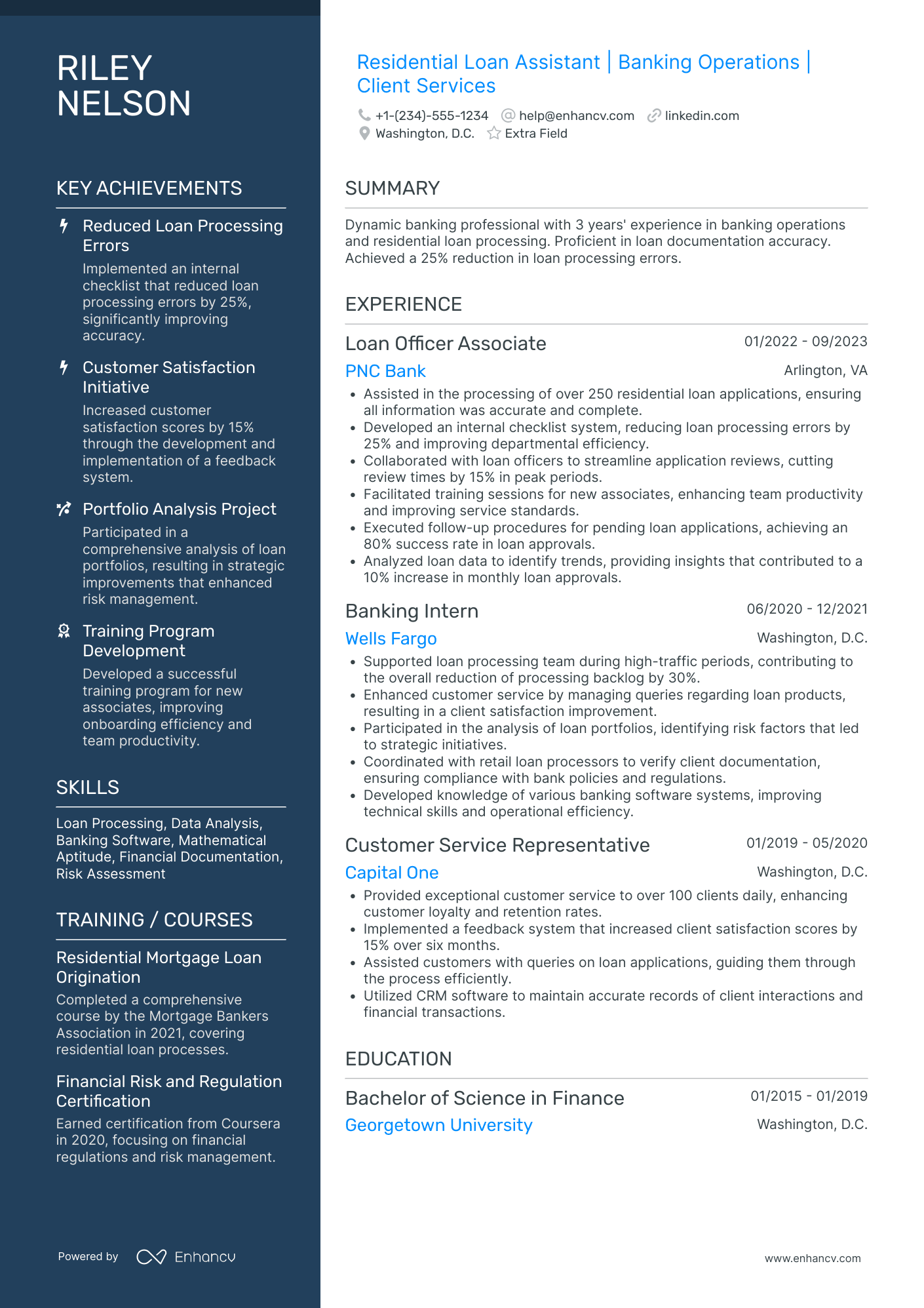 Loan Processor Assistant Resume Example