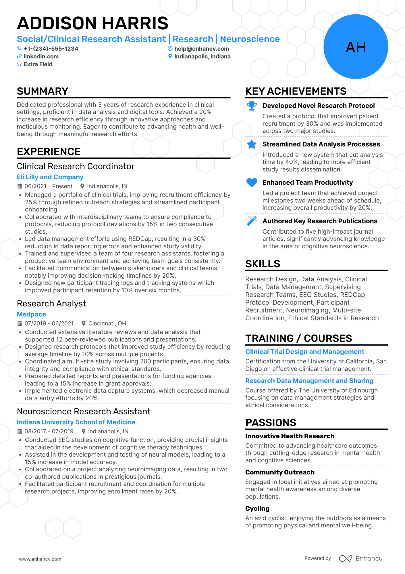 Social Science Researcher Resume Example