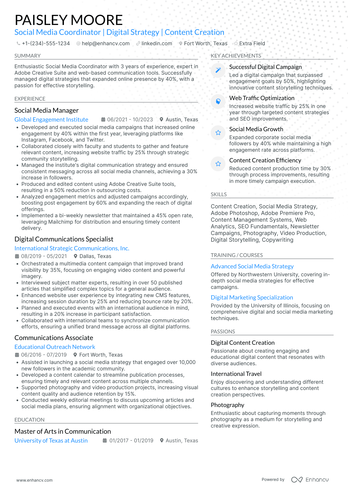 Television Makeup Artist Resume Example