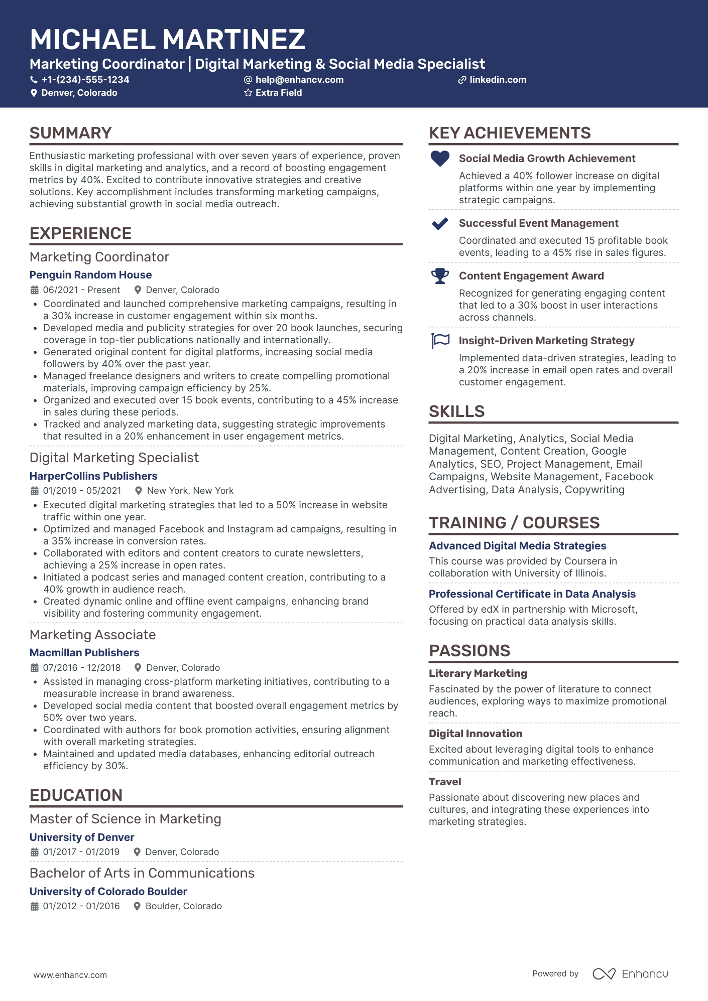 Freelance Marketing Writer Resume Example