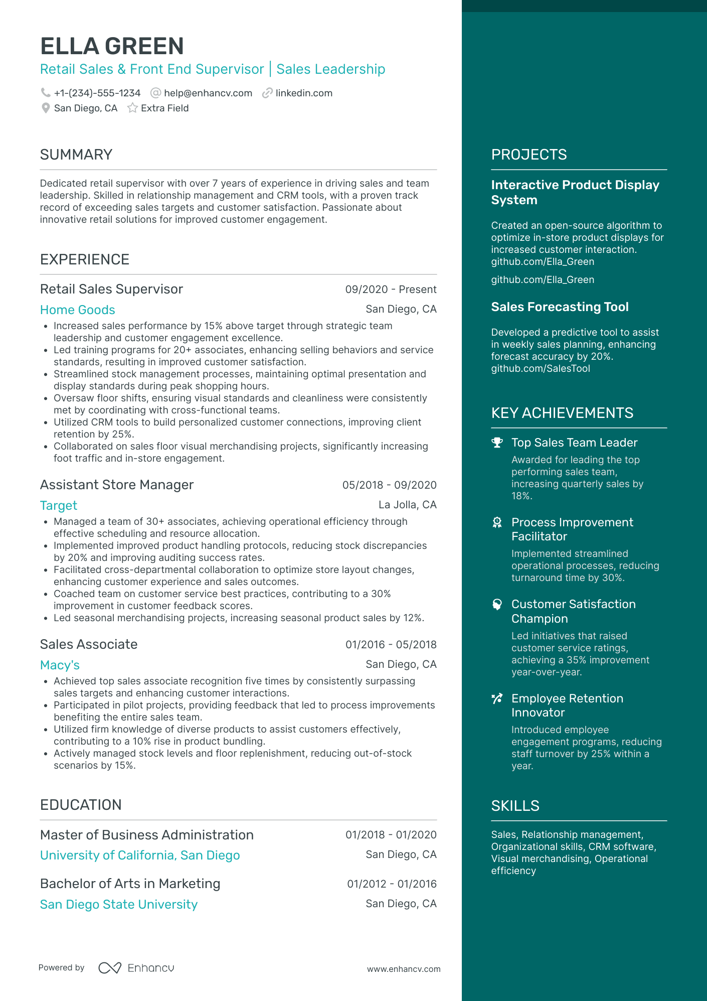 Front End Development Team Lead Resume Example