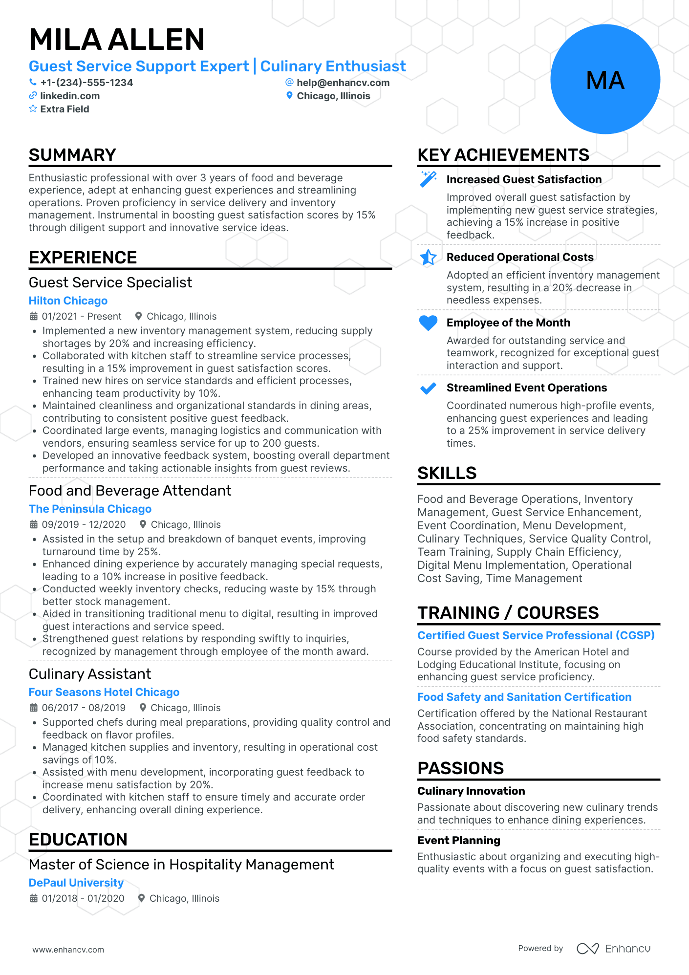 Barback Team Leader Resume Example