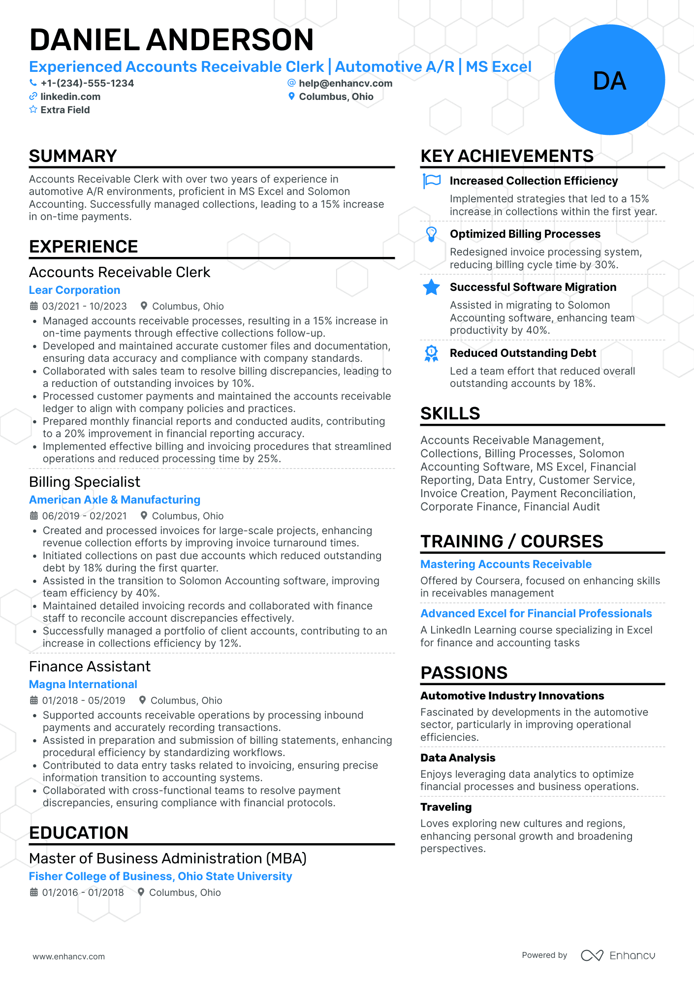 Collections Clerk Resume Example