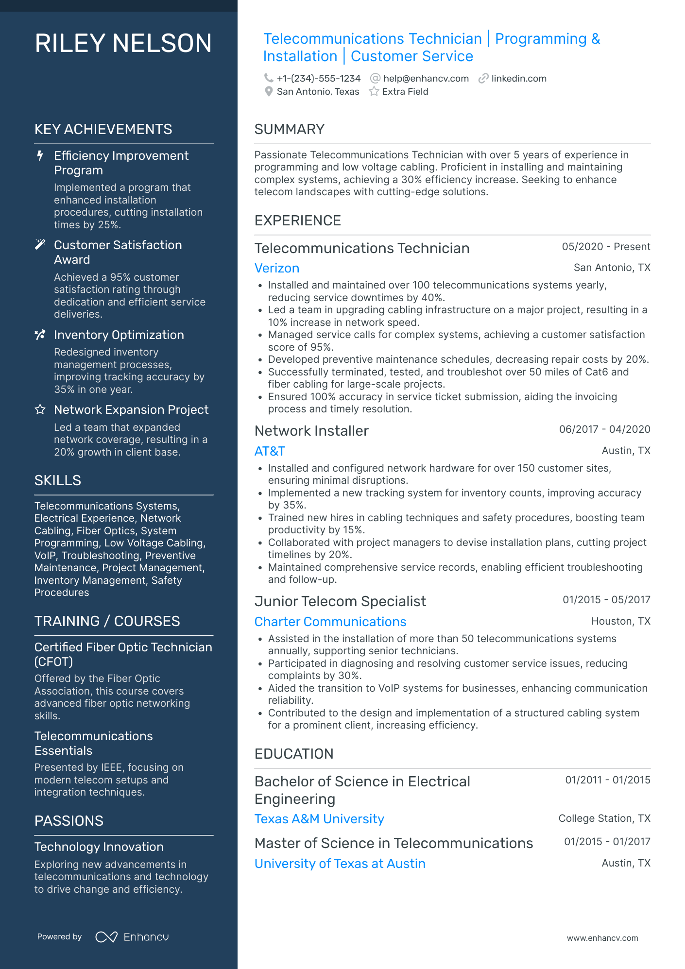 Sales Coordinator   Telecommunications Resume Example