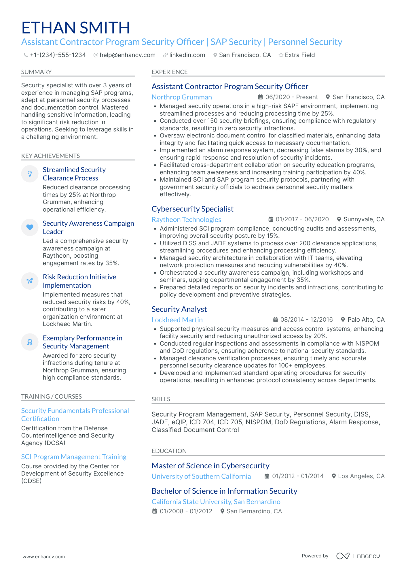 Masonry Contractor Resume Example