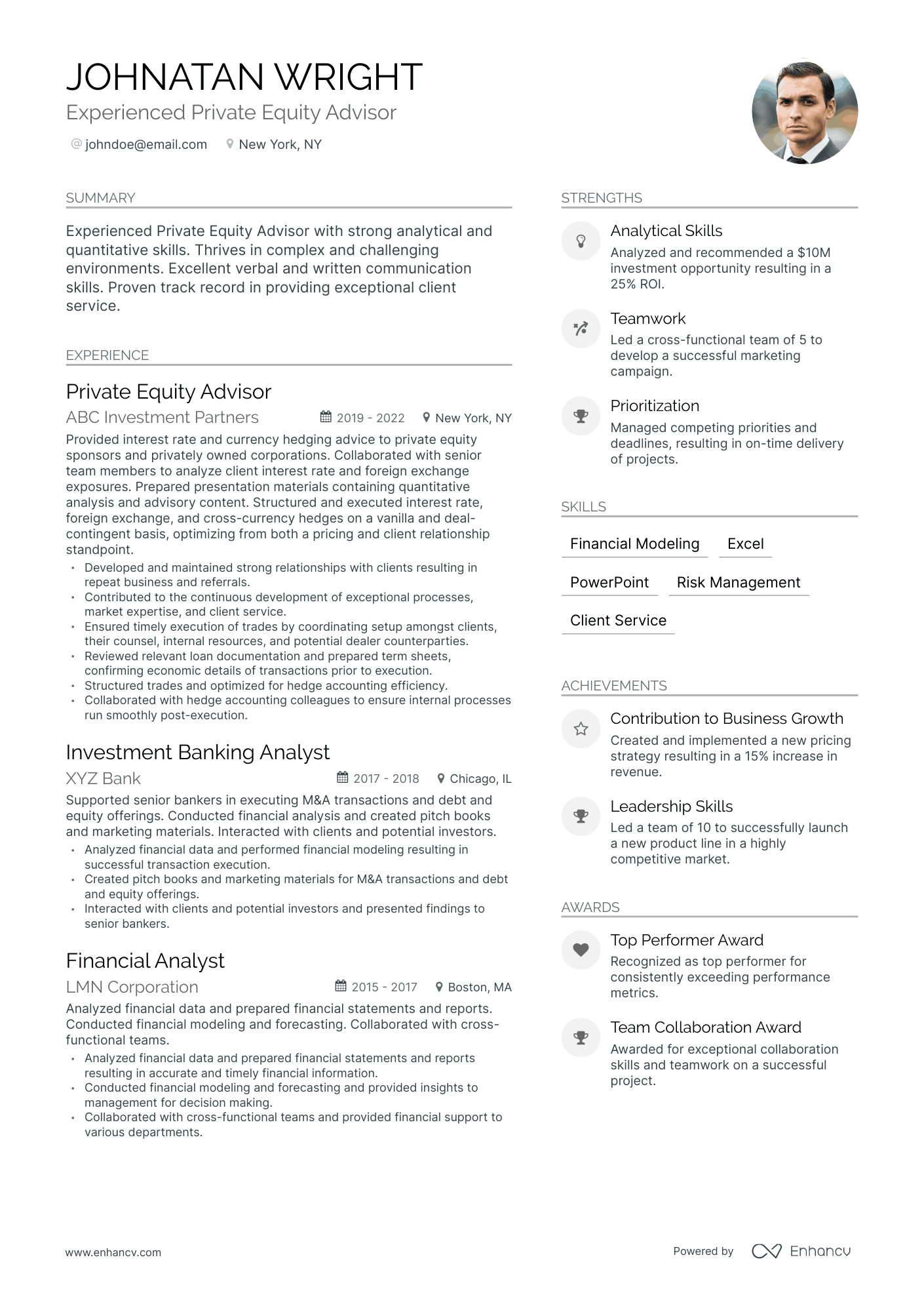 8 Investment Manager Resume Examples & Guide for 2024