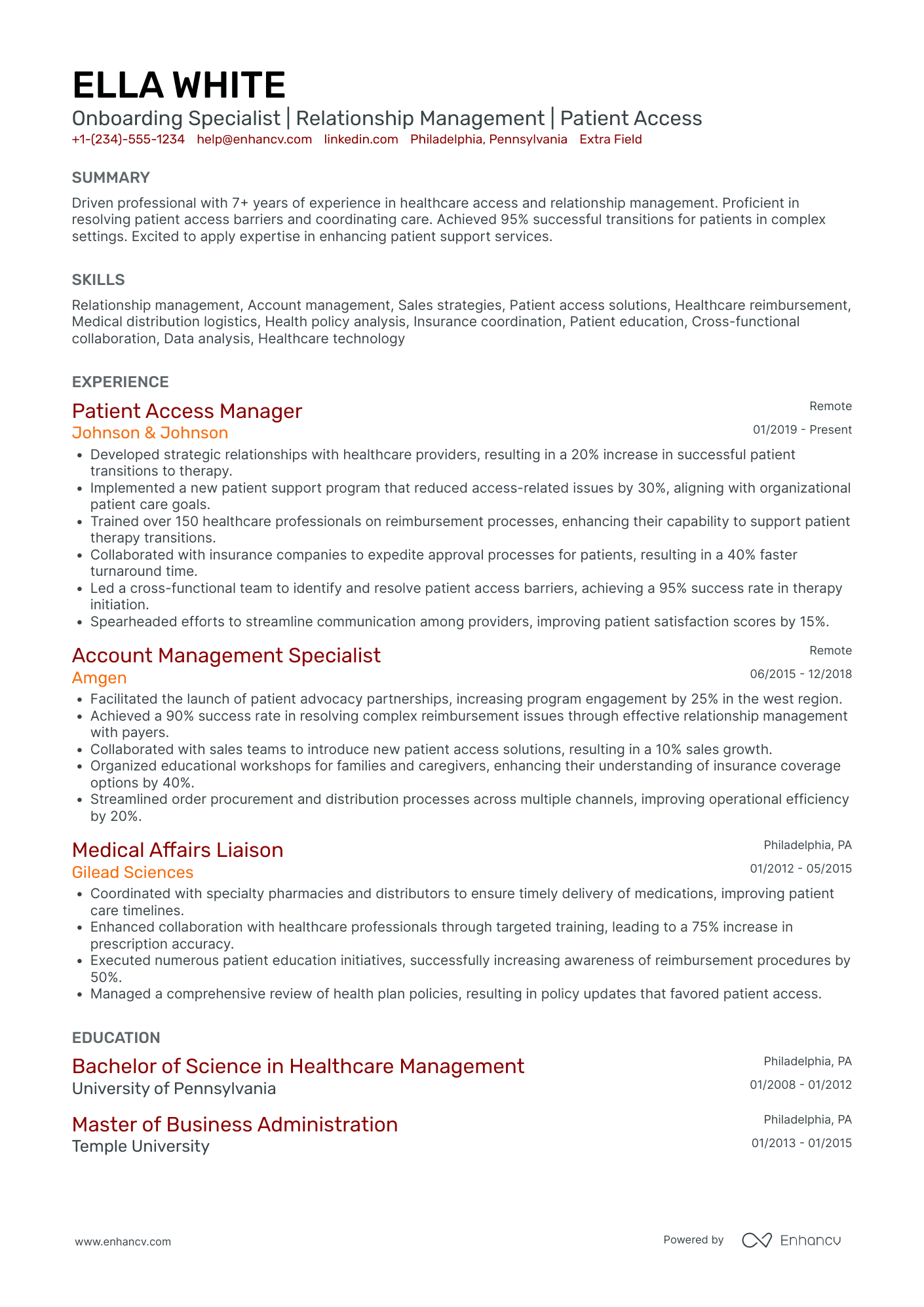 Uber Driver Onboarding Specialist Resume Example