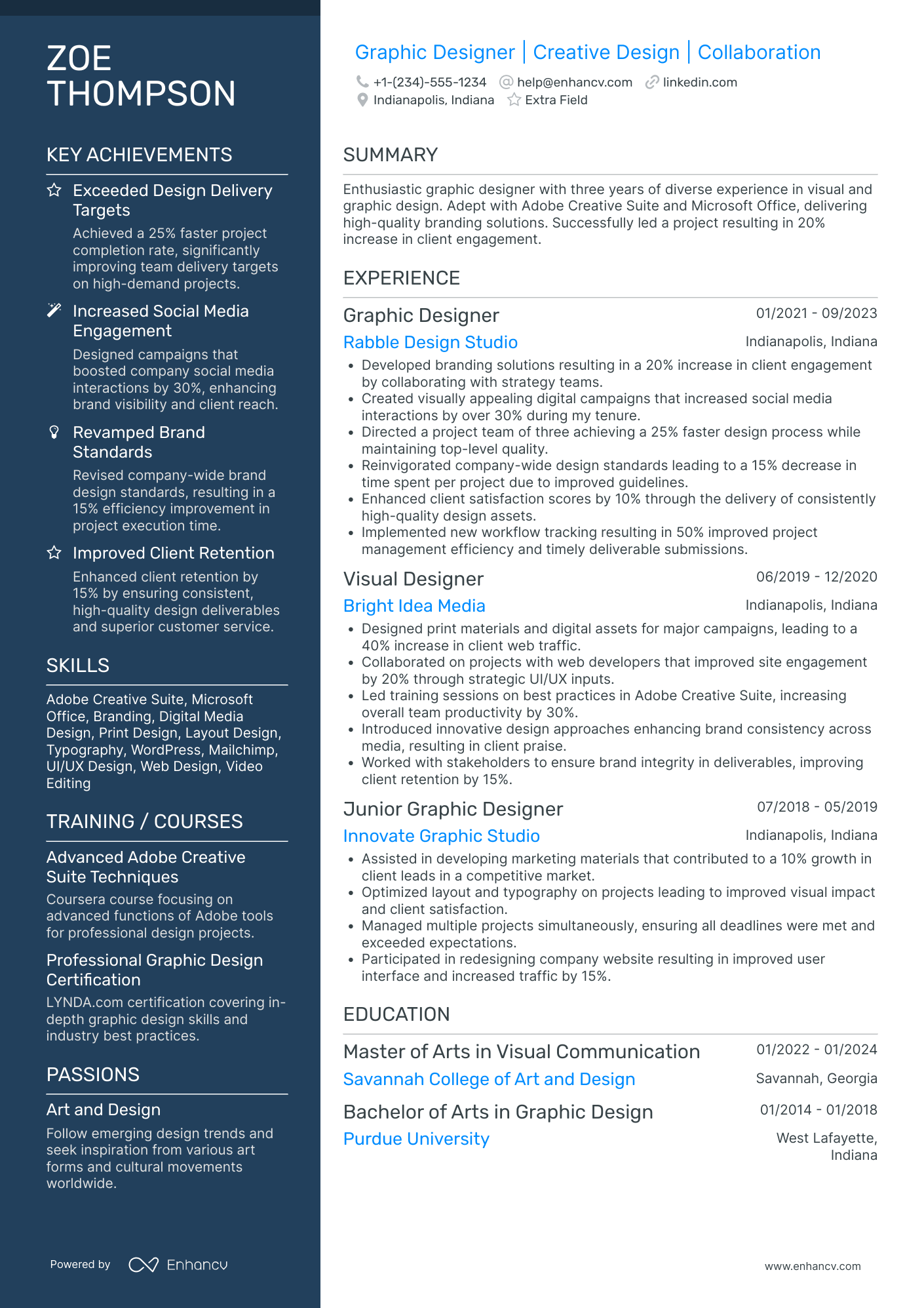 Web Design Consultant Resume Example