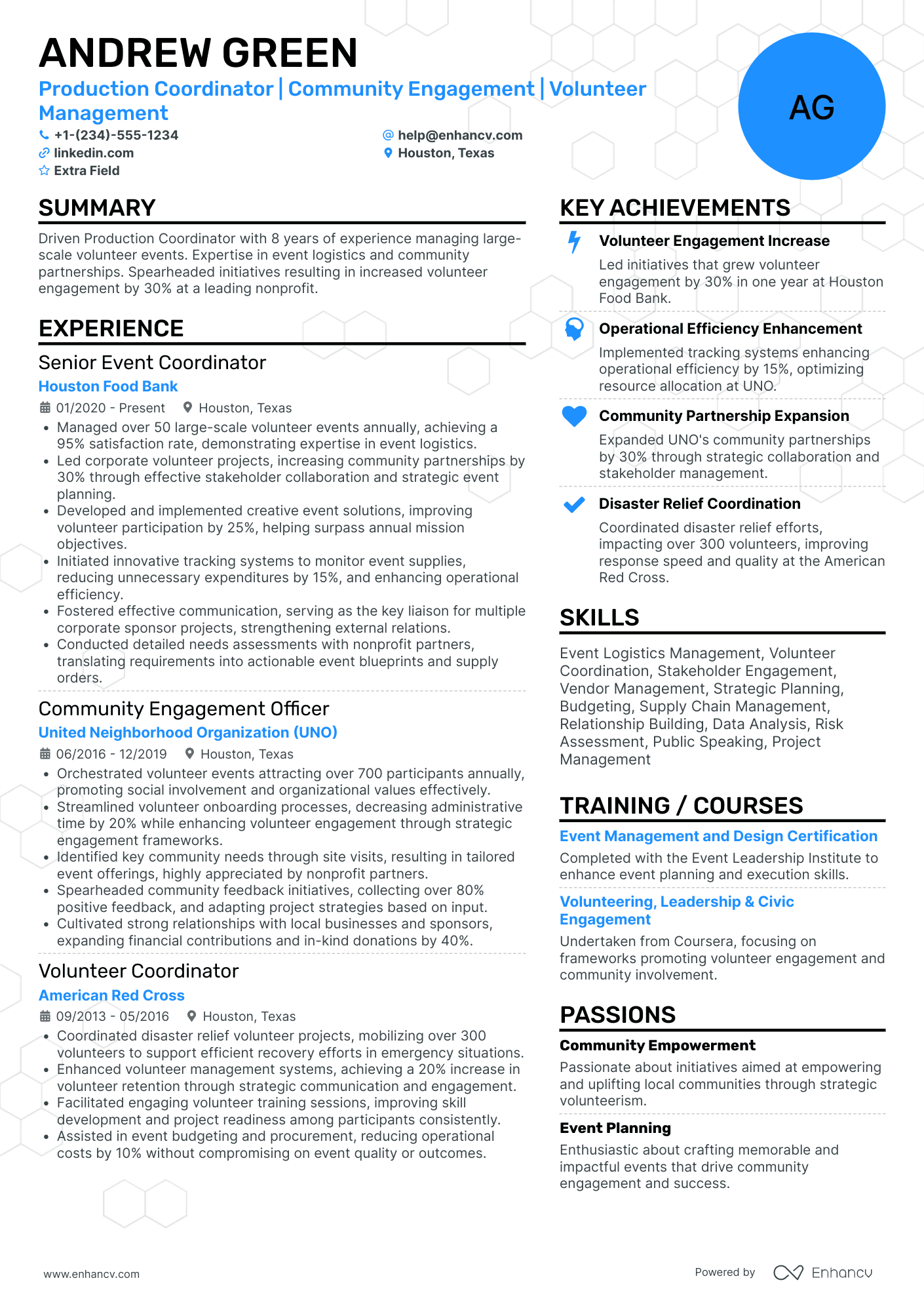 Lead Production Coordinator Resume Example