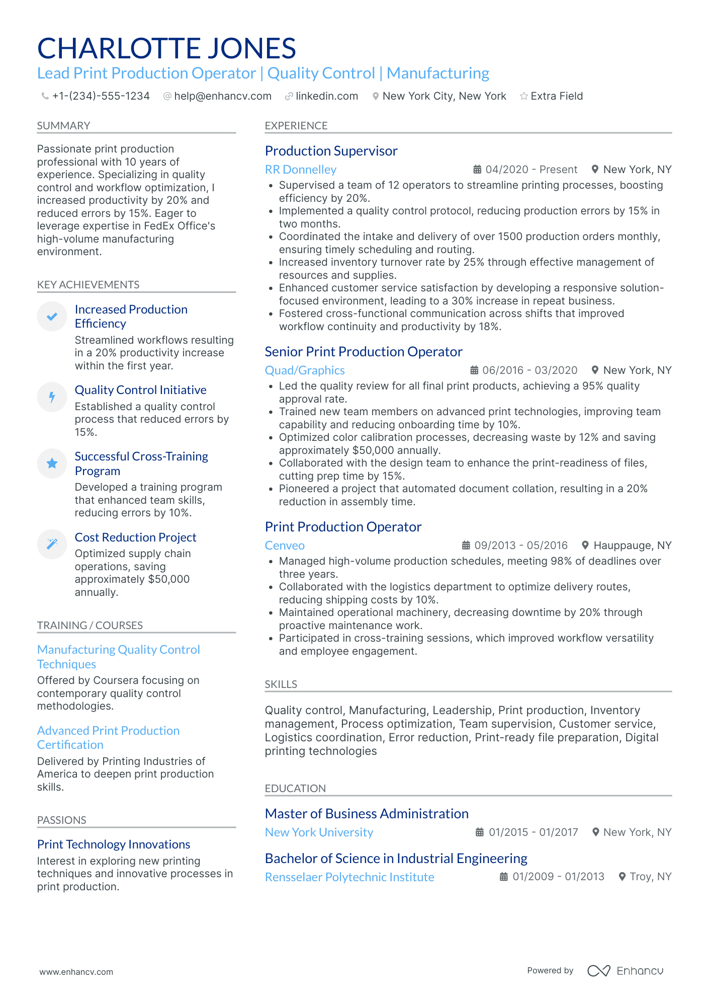 FedEx Office Print Consultant Resume Example