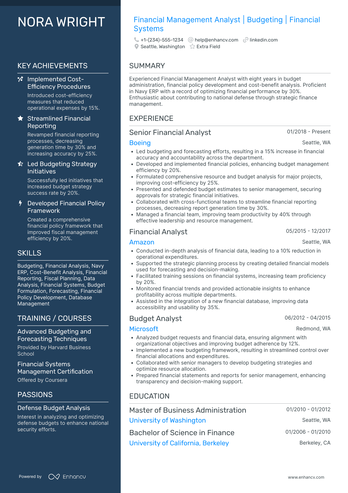 Entry Level Finance Analyst Resume Example