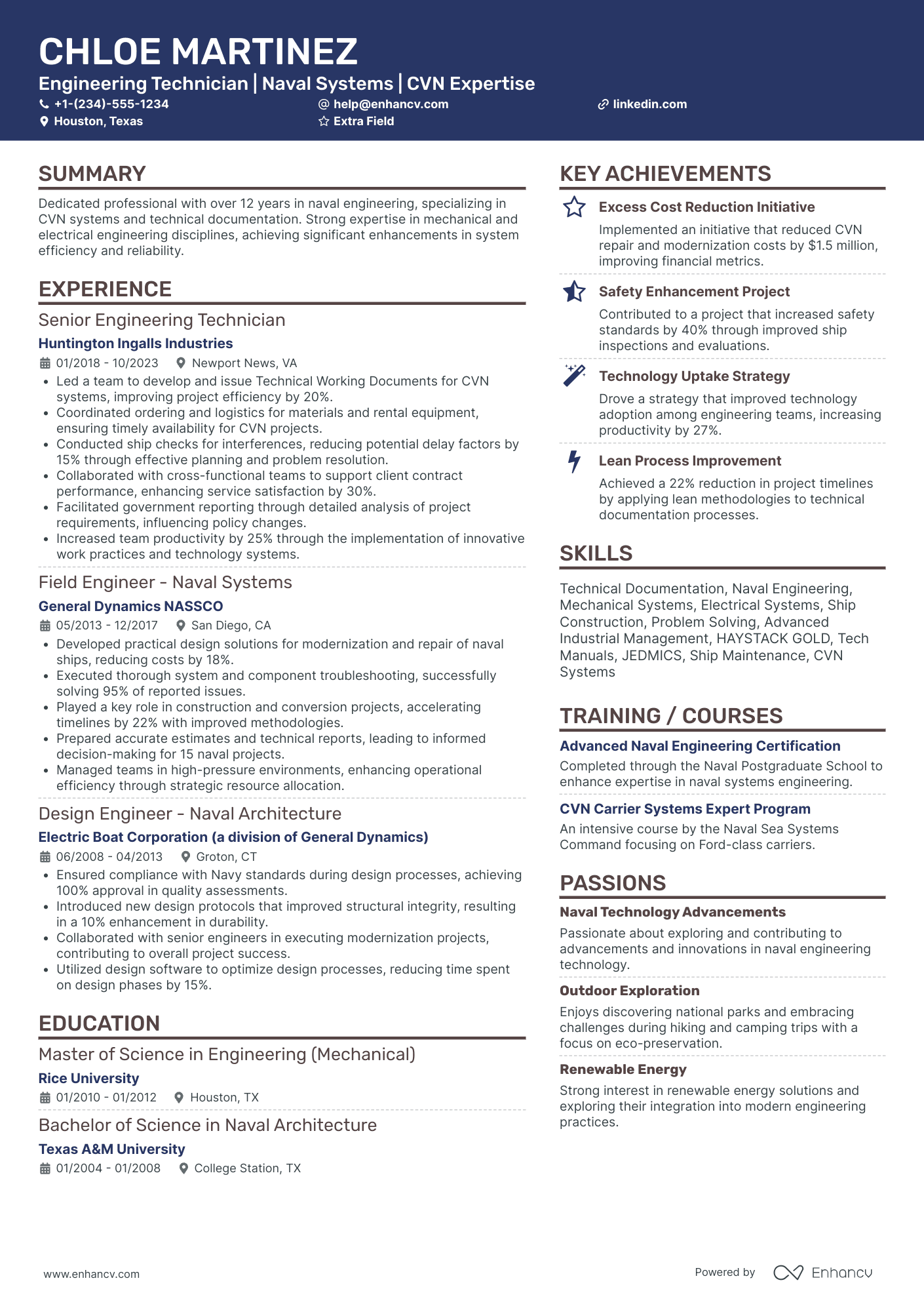 Structural Engineering Technician Resume Example