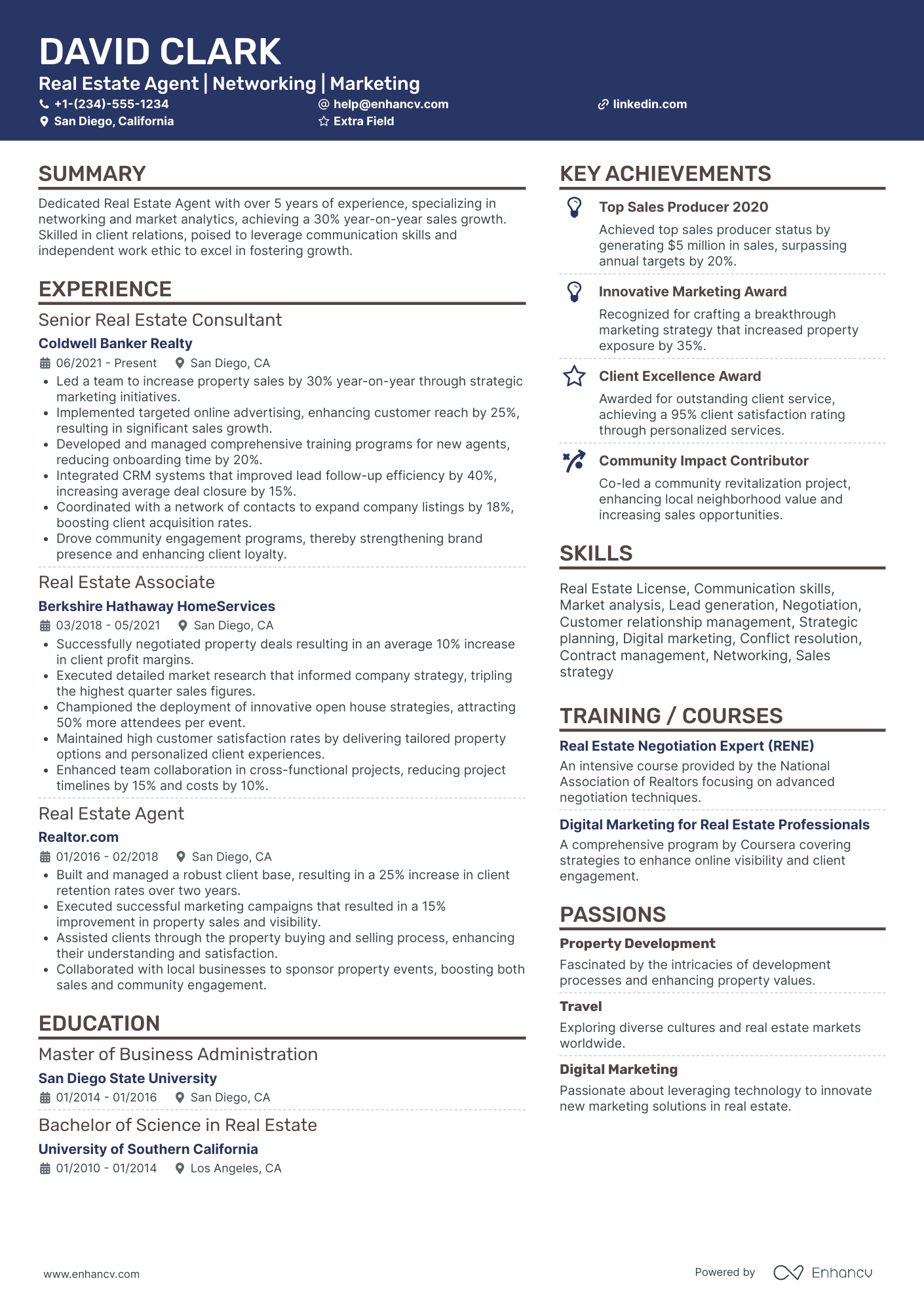 Real Estate Rental Agent Resume Example