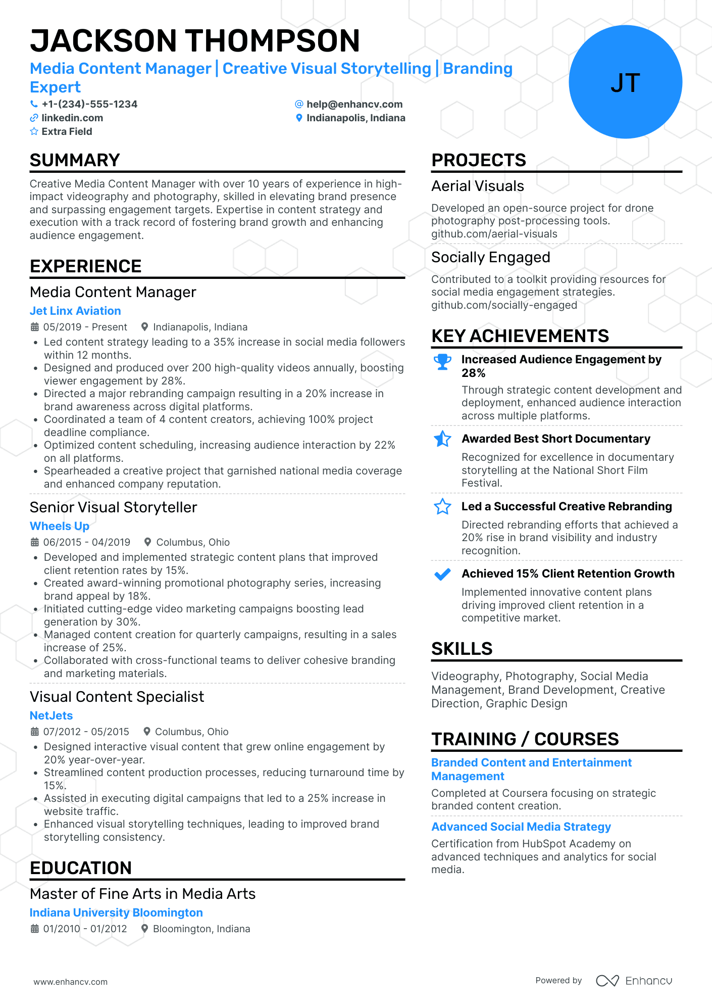 SharePoint Content Manager Resume Example