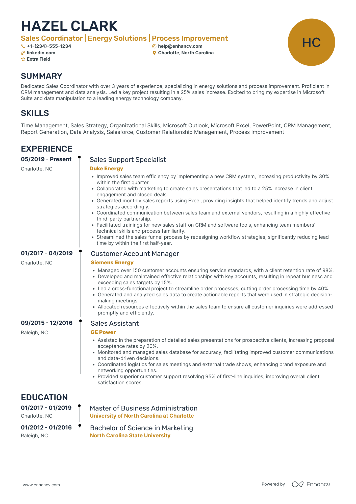 Sales Coordinator   Retail Resume Example