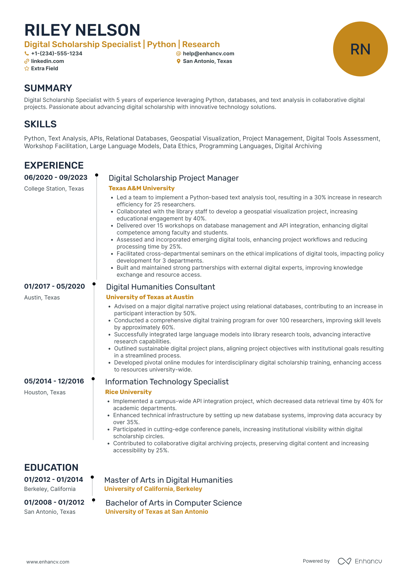 Scholarship Assistant Resume Example