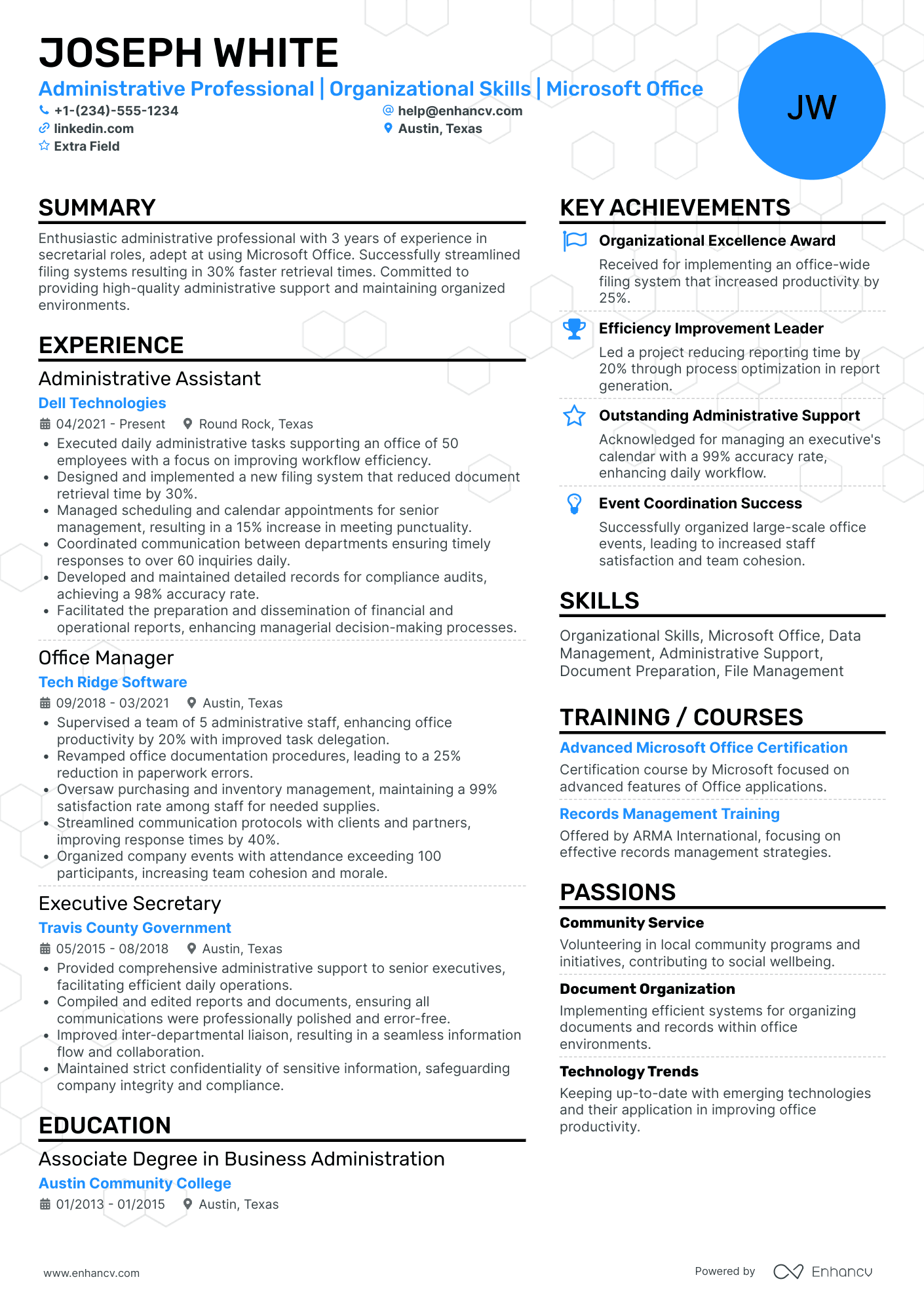 Company Secretary Resume Example