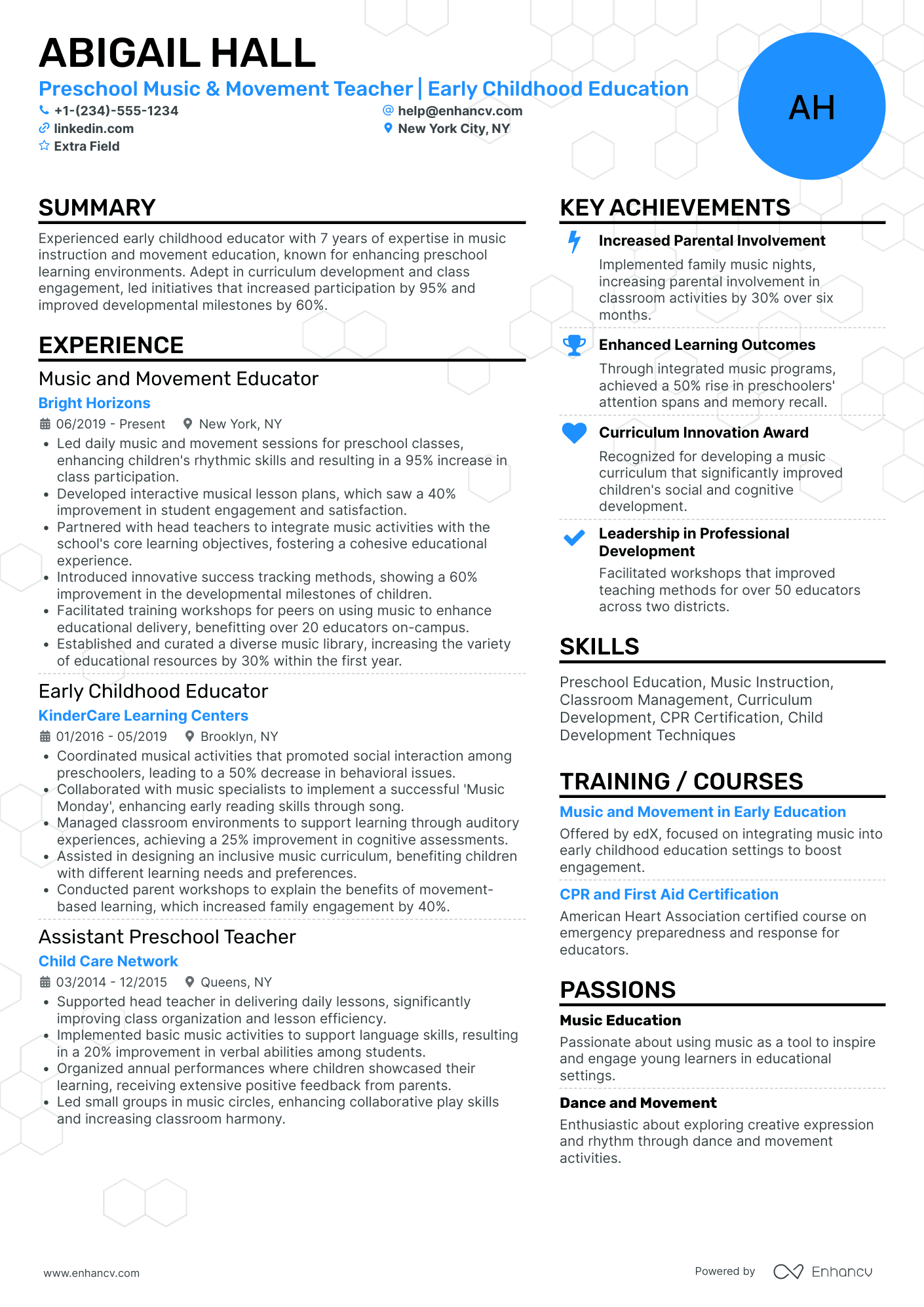 Music Teacher Assistant Resume Example