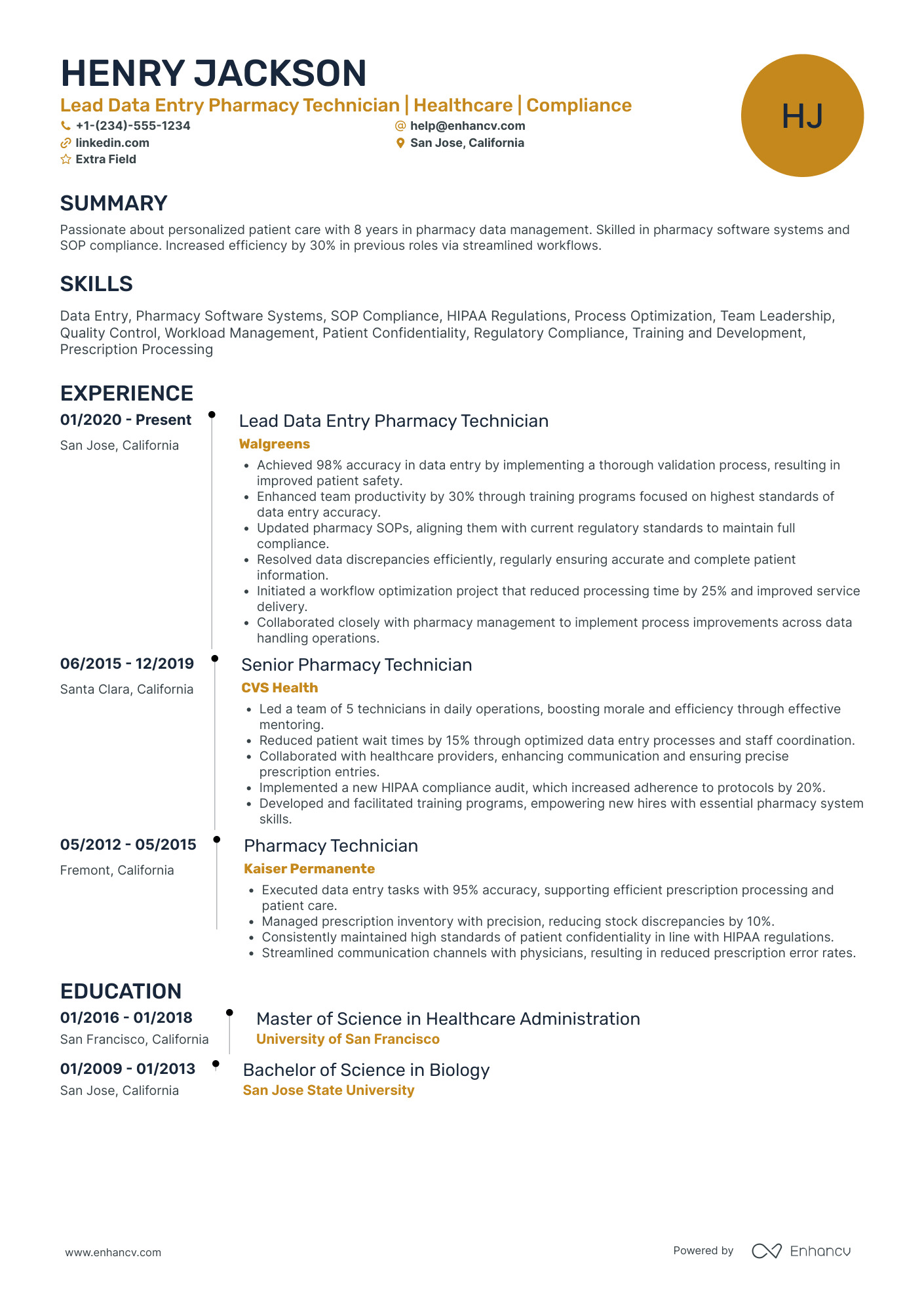 Lead Data Entry Clerk Resume Example