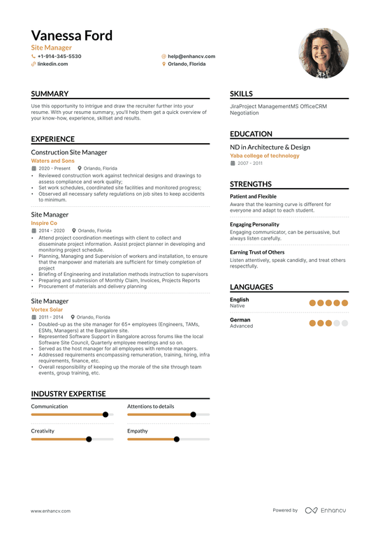 9 Construction Project Manager Resume Examples & Guide for 2024